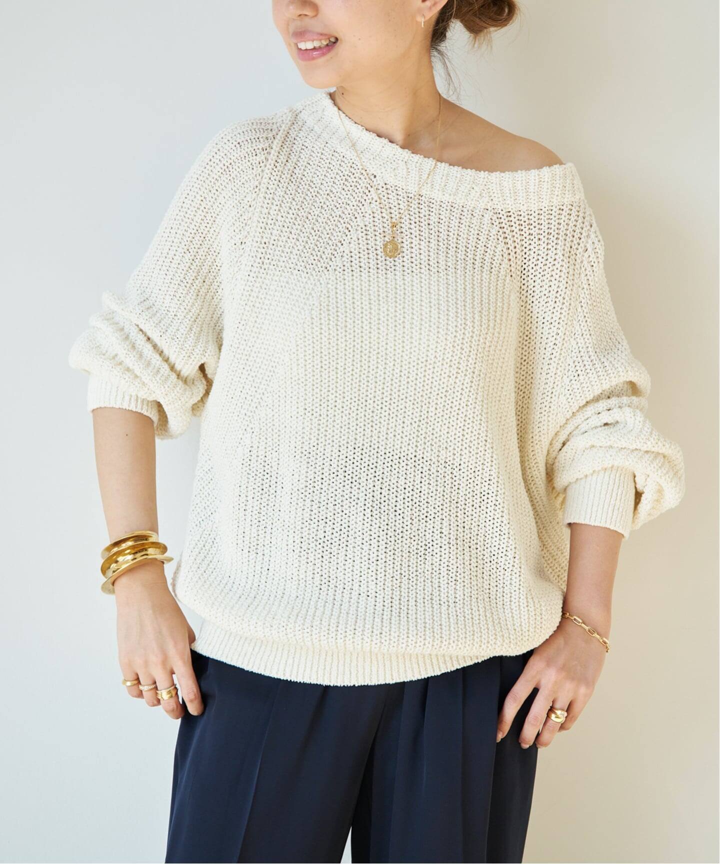 Lily Linen アゼ プルオーバー(ニット/セーター)|Deuxieme Classe Lily Linen アゼ プルオーバー(ニット/セーター)|Deuxieme Classe