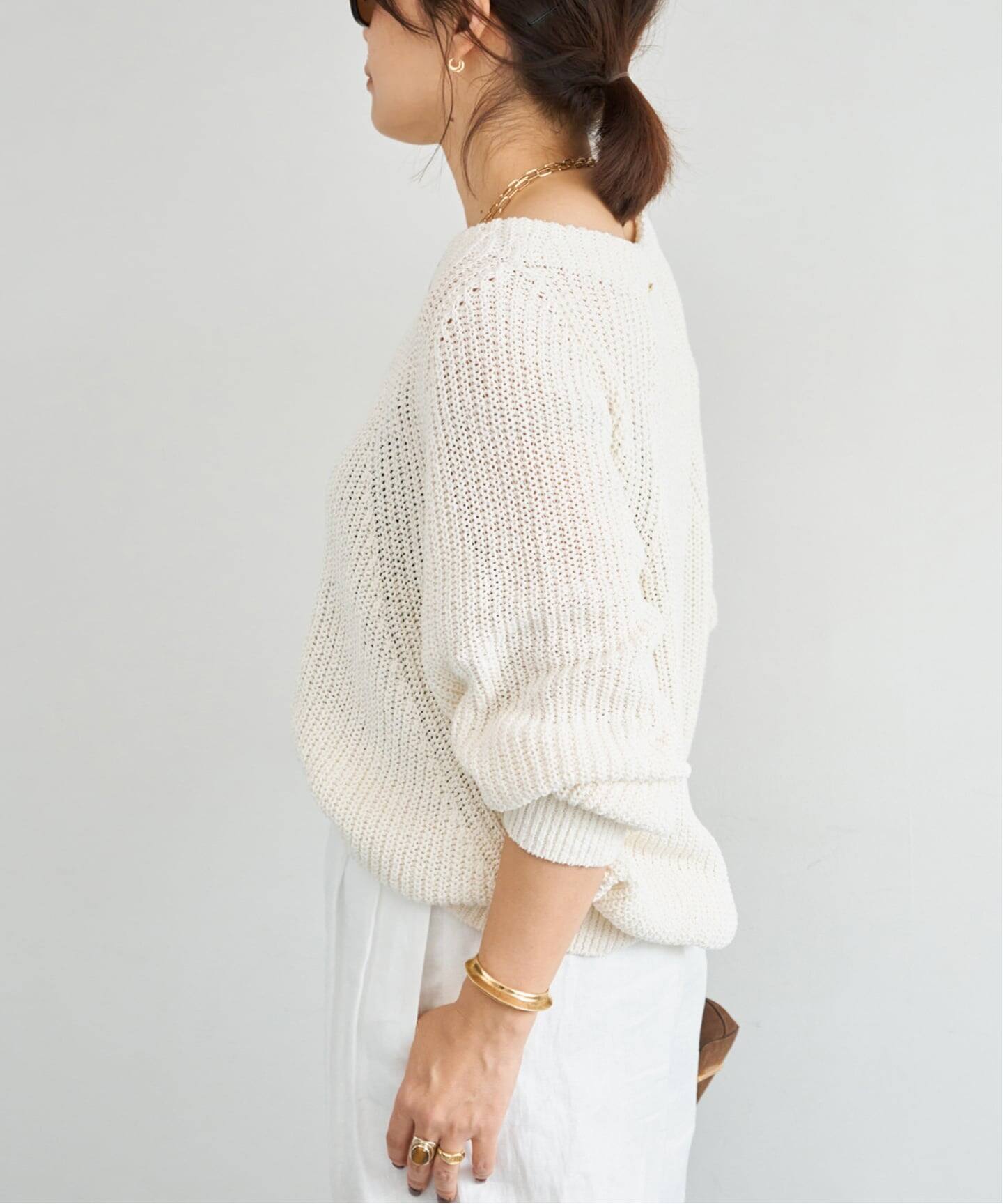 Lily Linen アゼ プルオーバー(ニット/セーター)|Deuxieme Classe Lily Linen アゼ プルオーバー(ニット/セーター)|Deuxieme Classe