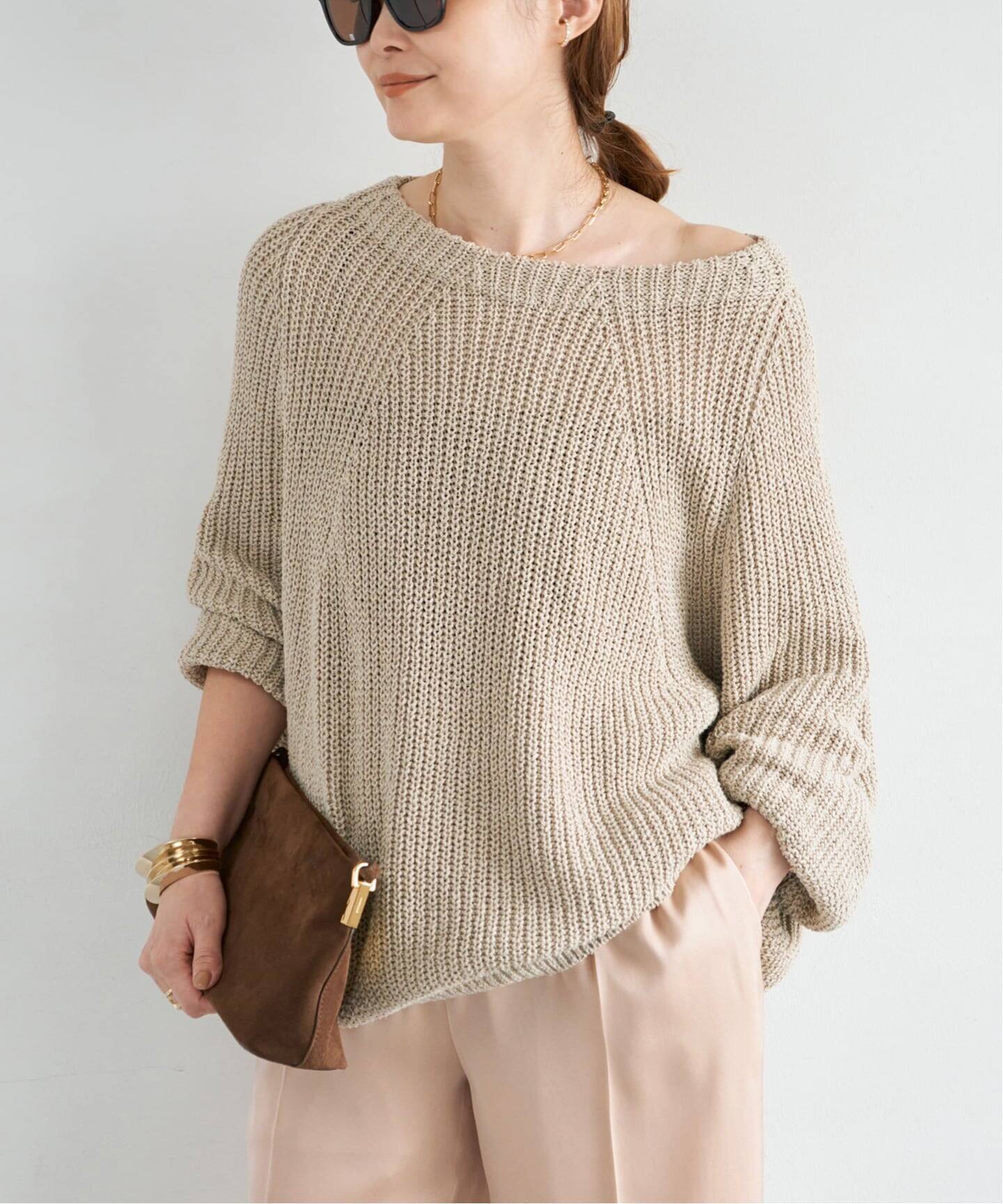 美品✨ドゥーズィエムクラス Lily Linen アゼプルオーバー Lily Linen アゼ プルオーバー（ニット／セーター）｜Deuxieme Classe