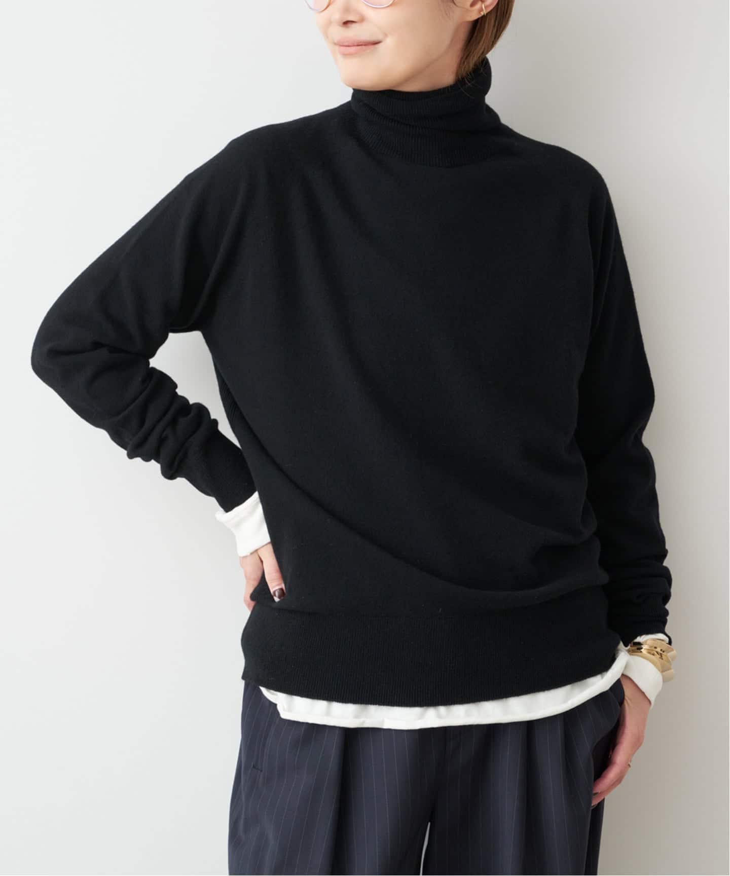 CAPRI タートルネック プルオーバー（ニット／セーター）｜Deuxieme