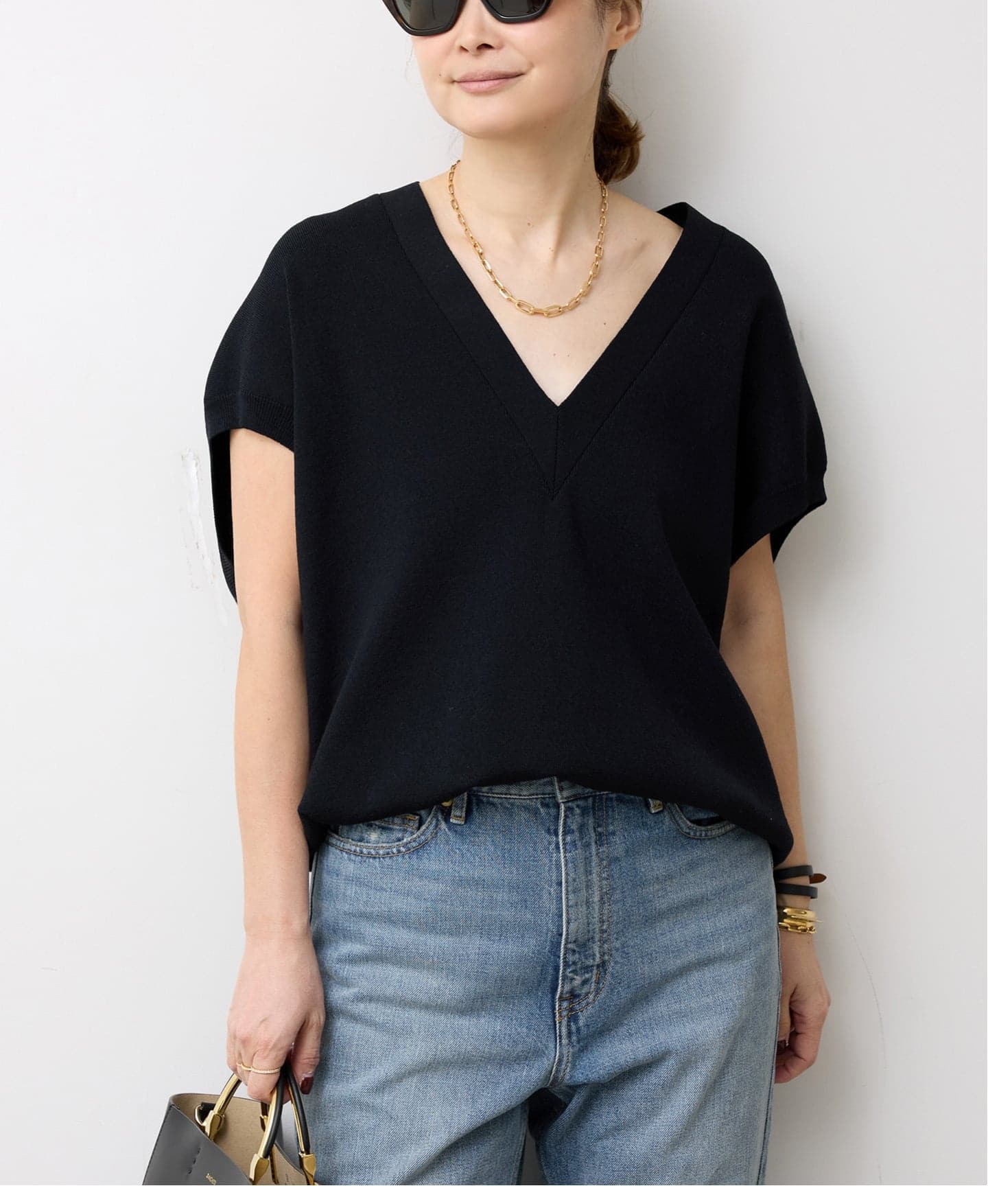 Heart rich Vネック ベスト（ベスト）｜Deuxieme Classe