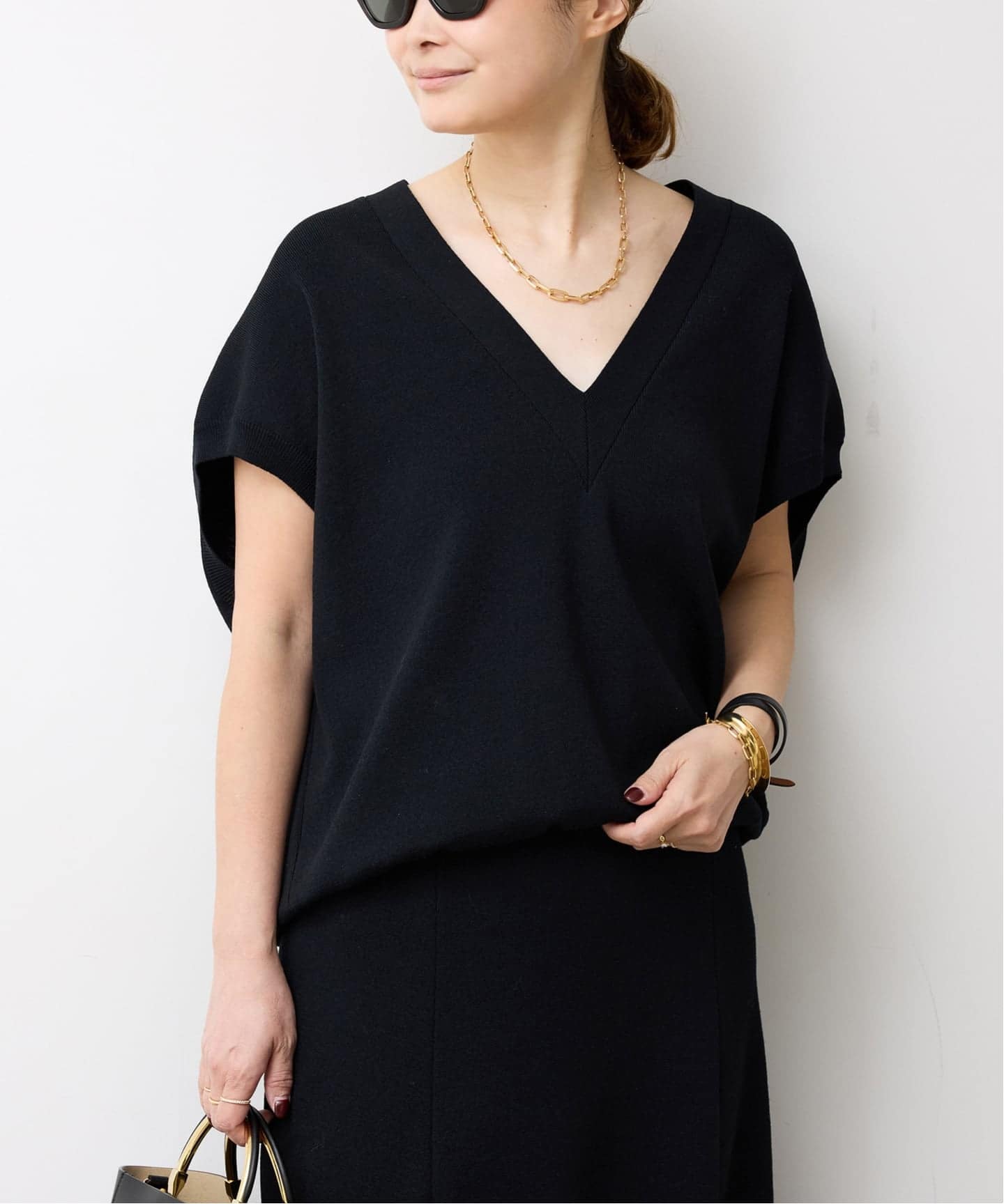 Heart rich Vネック ベスト（ベスト）｜Deuxieme Classe