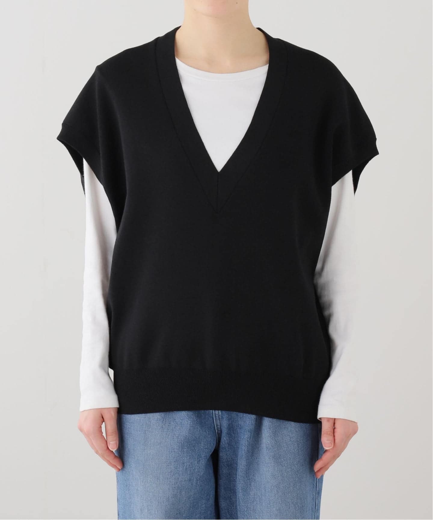 Heart rich Vネック ベスト（ベスト）｜Deuxieme Classe