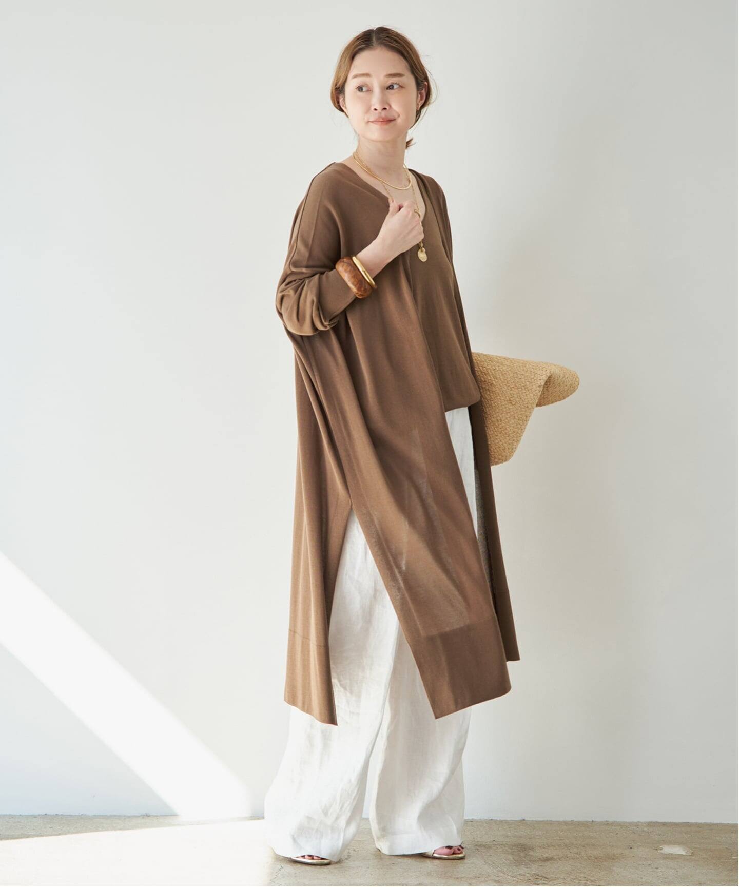 新品タグ付✨ MUSE de Deuxieme Classe ロングカーディガン 新品タグ付き ミューズドゥーズィエムクラス ロング カーディガン F