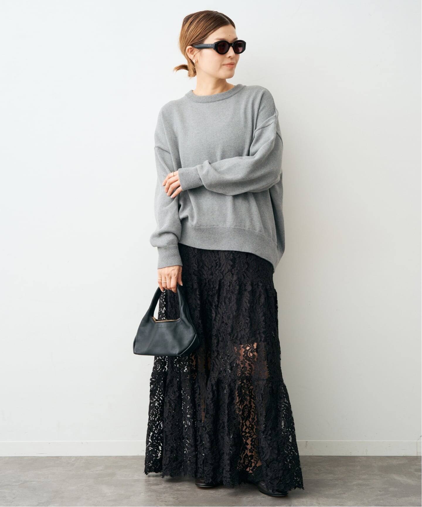 ドゥーズィエムクラス　Basic Cashmere ホワイト　カシミヤ100% mimigrant ホワイトカシミヤ100％ 大判ストール ot01040 秋冬 無地