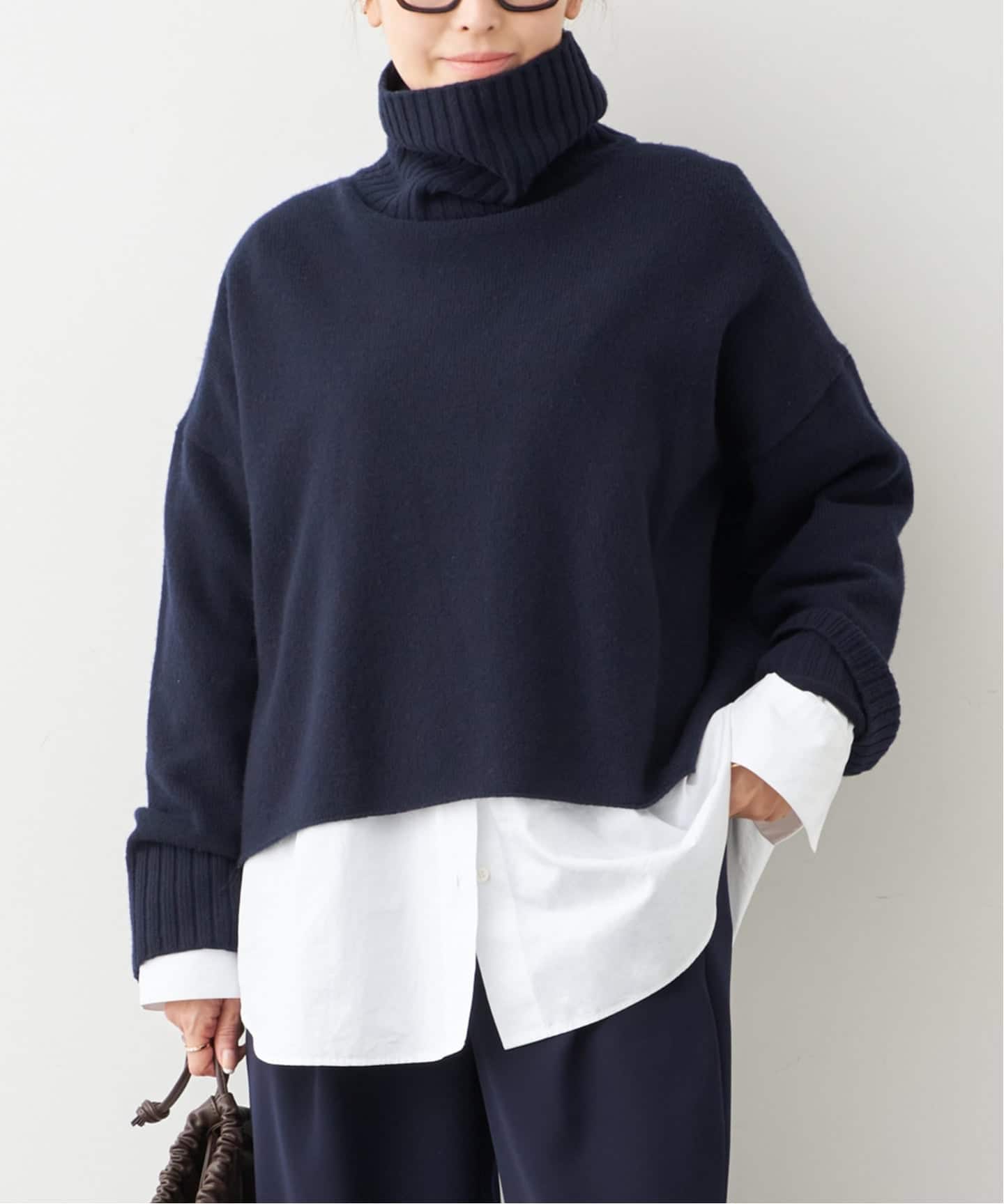 予約》追加 *Cropped タートルネック ニット（ニット／セーター