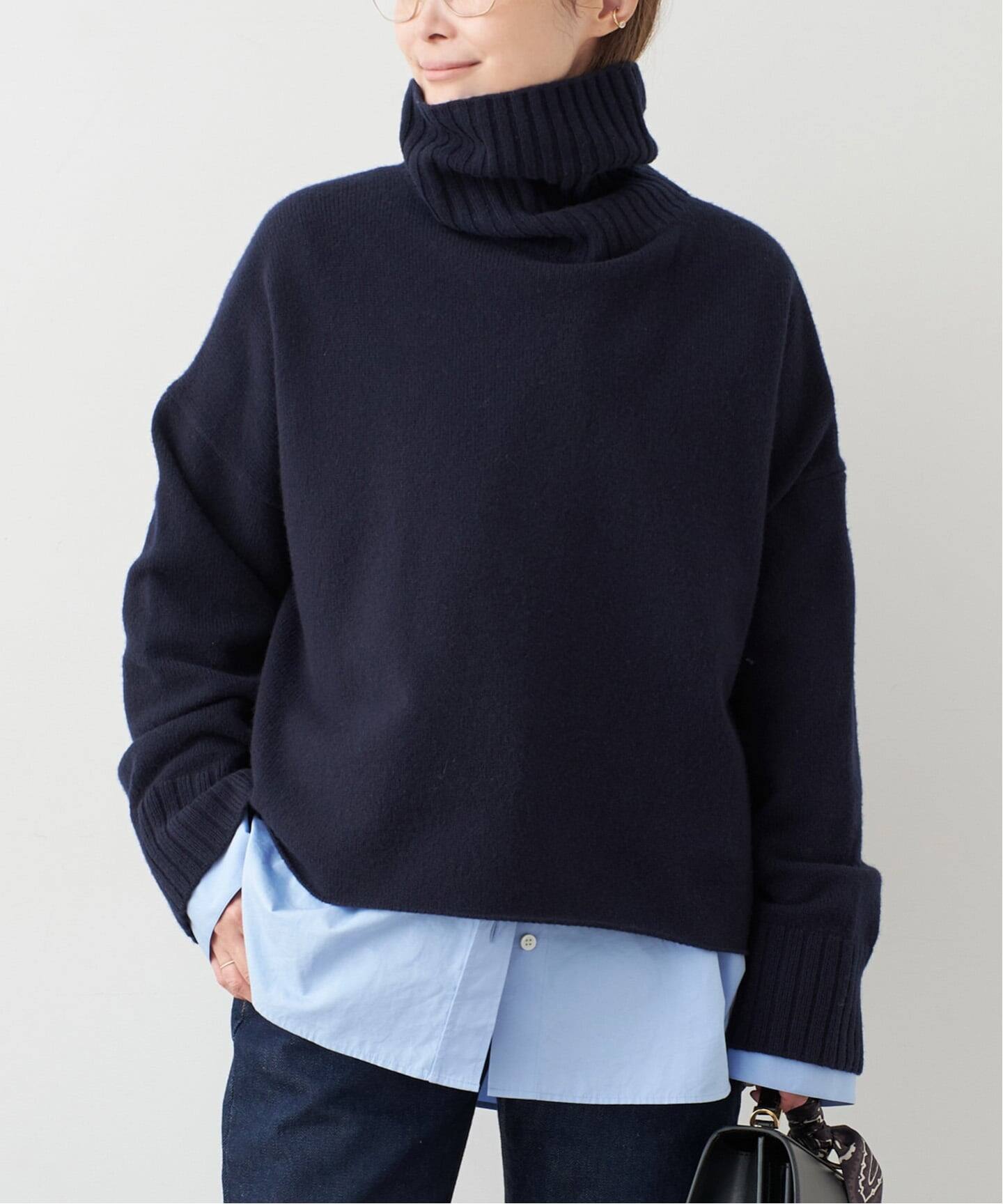 予約》追加 *Cropped タートルネック ニット（ニット／セーター