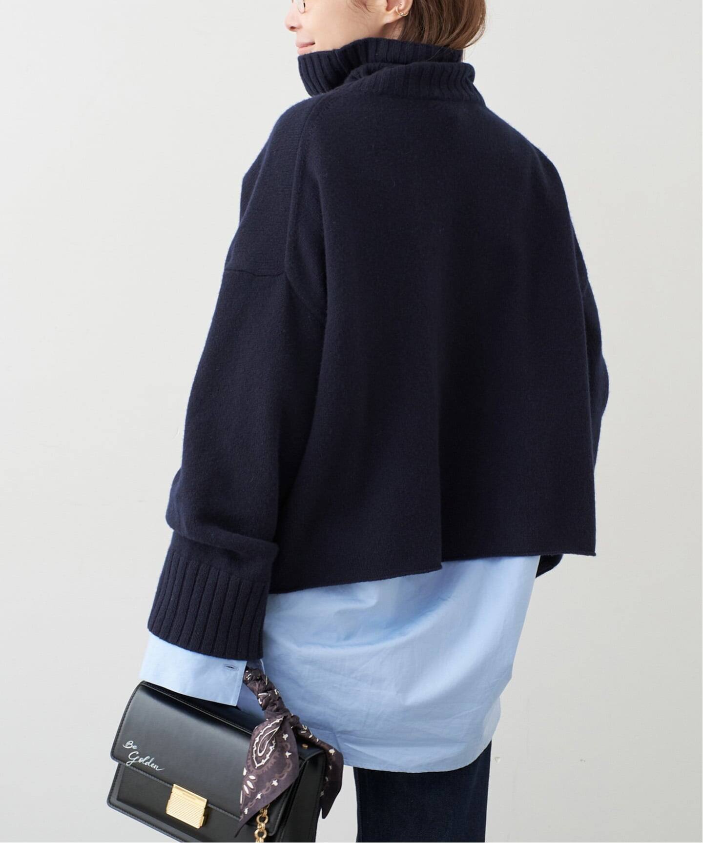 予約》追加 *Cropped タートルネック ニット（ニット／セーター