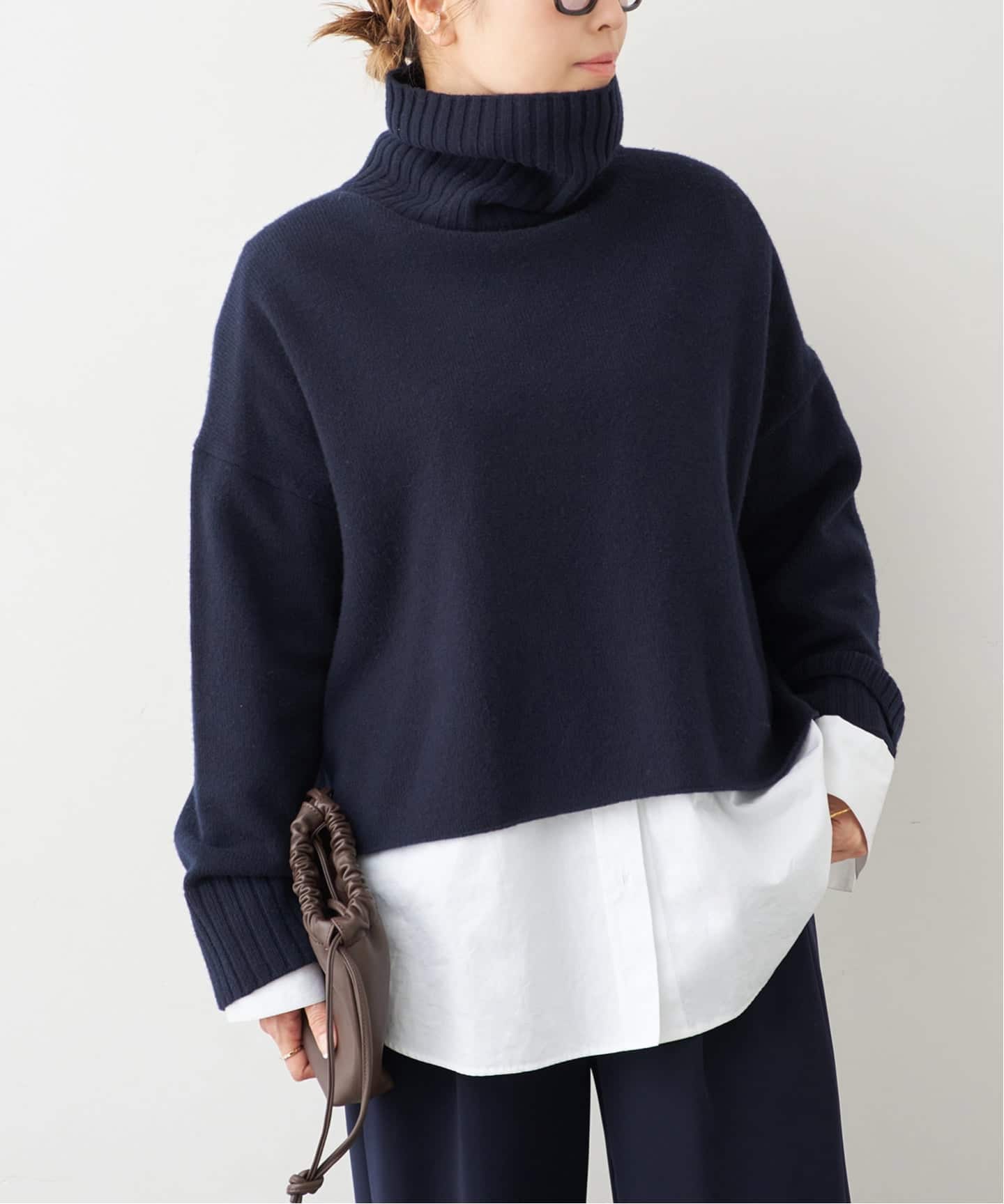 予約》追加 *Cropped タートルネック ニット（ニット／セーター