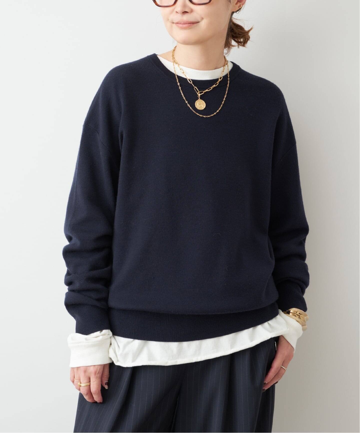 Washable Wool クルーネック プルオーバー（ニット／セーター