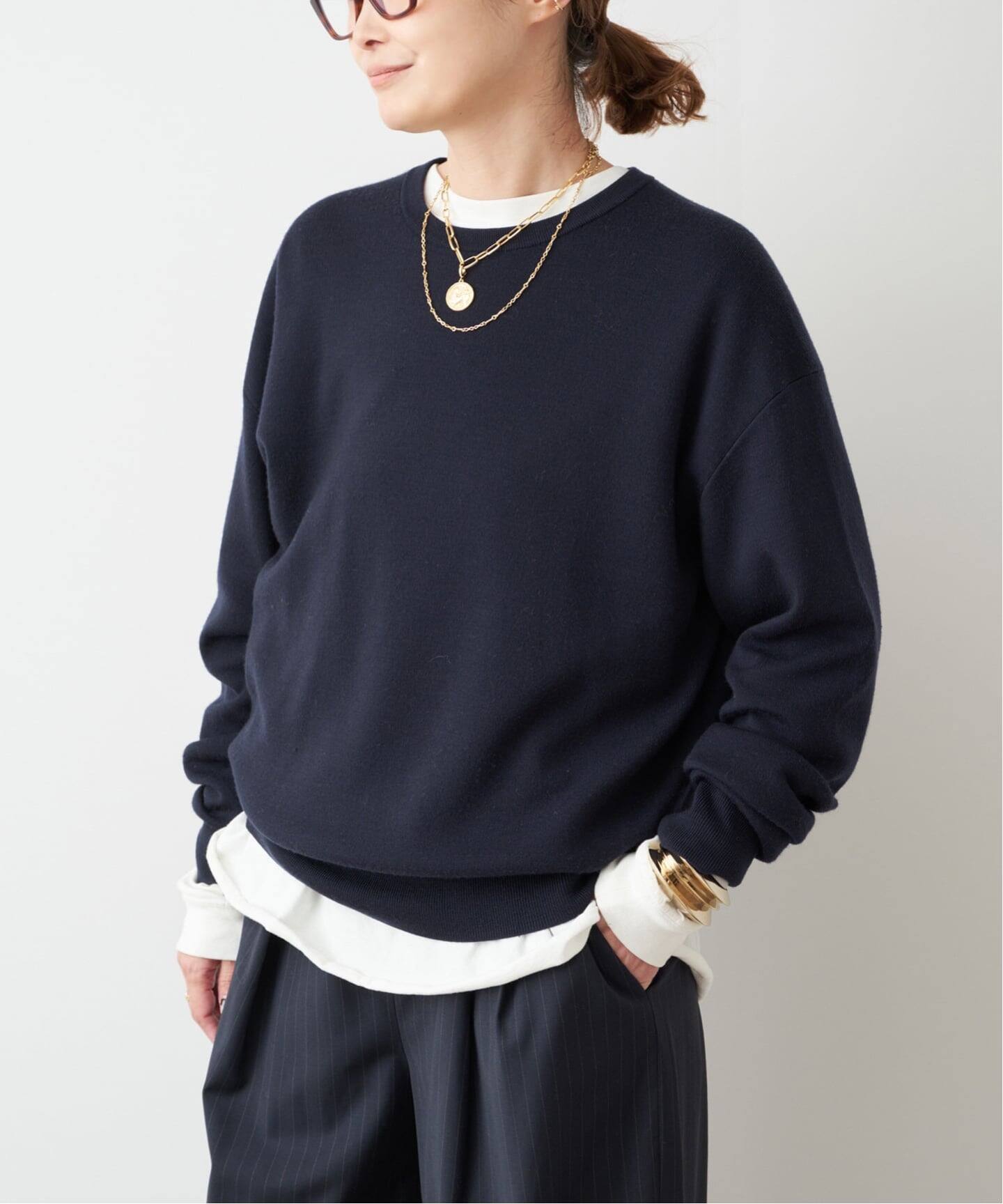 Washable Wool クルーネック プルオーバー（ニット／セーター