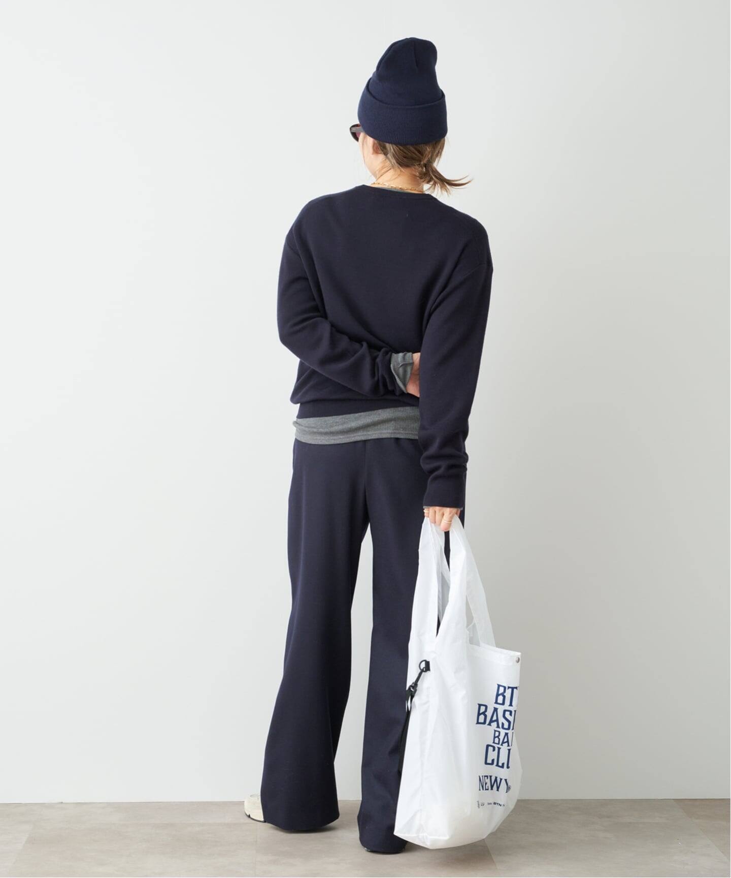 Deuxieme Classe ウールニット ショートプルオーバー Washable Wool クルーネック プルオーバー（ニット／セーター