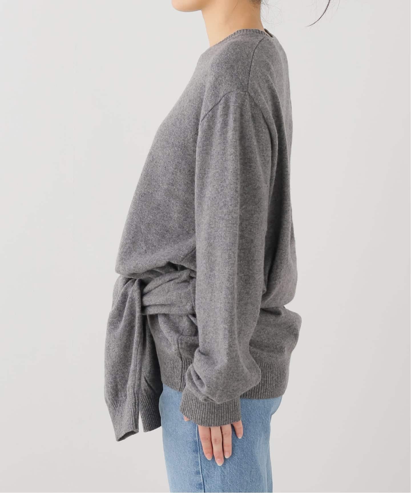 SOURCE UNKNOWN/ソース アンノウン】TIO EXTRA SHAWL KNIT（ニット