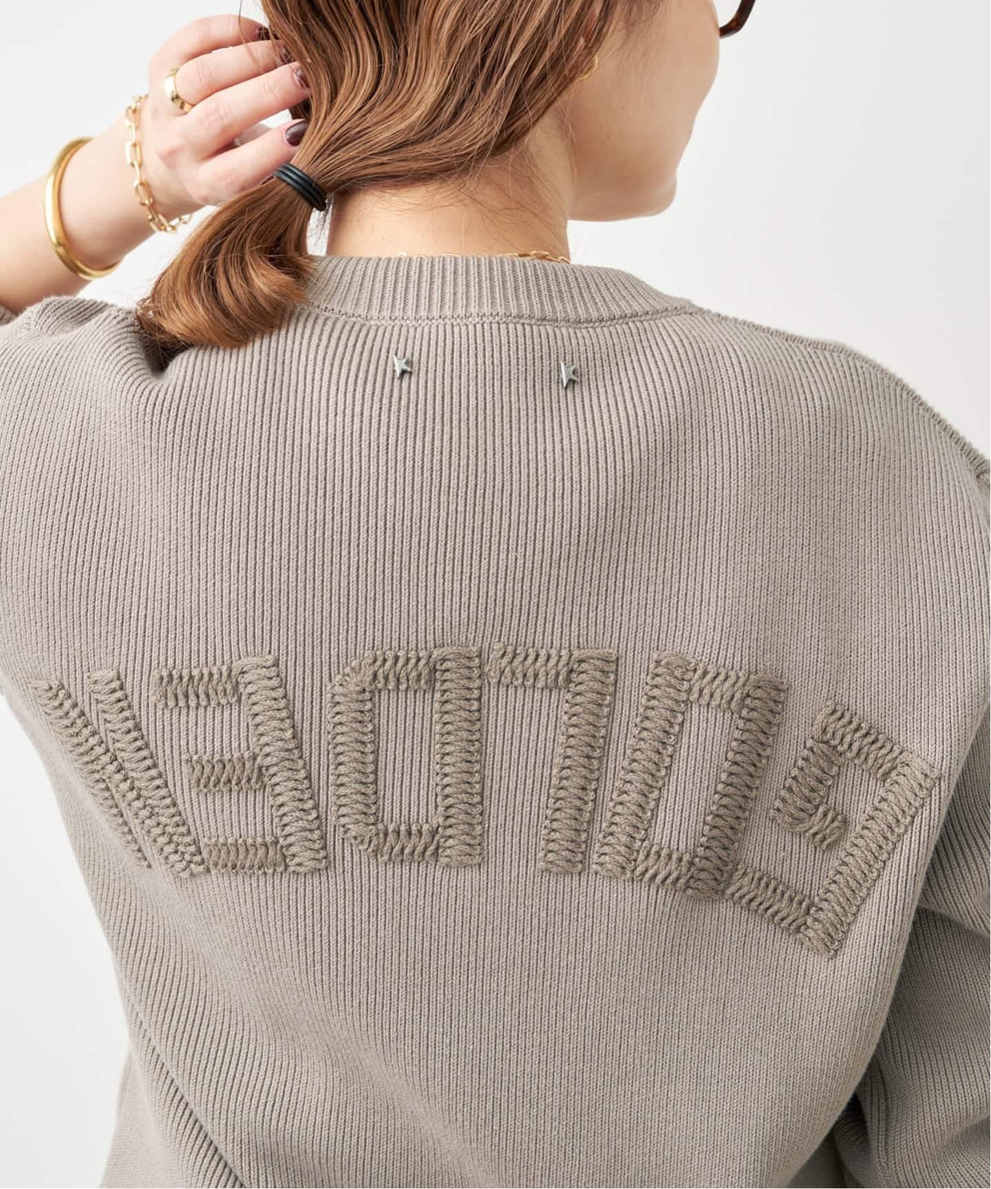 Deuxieme Classe ゴールデングース　スウェット GOLDEN GOOSE / ゴールデングース】BACK LOGO KNIT（ニット／セーター
