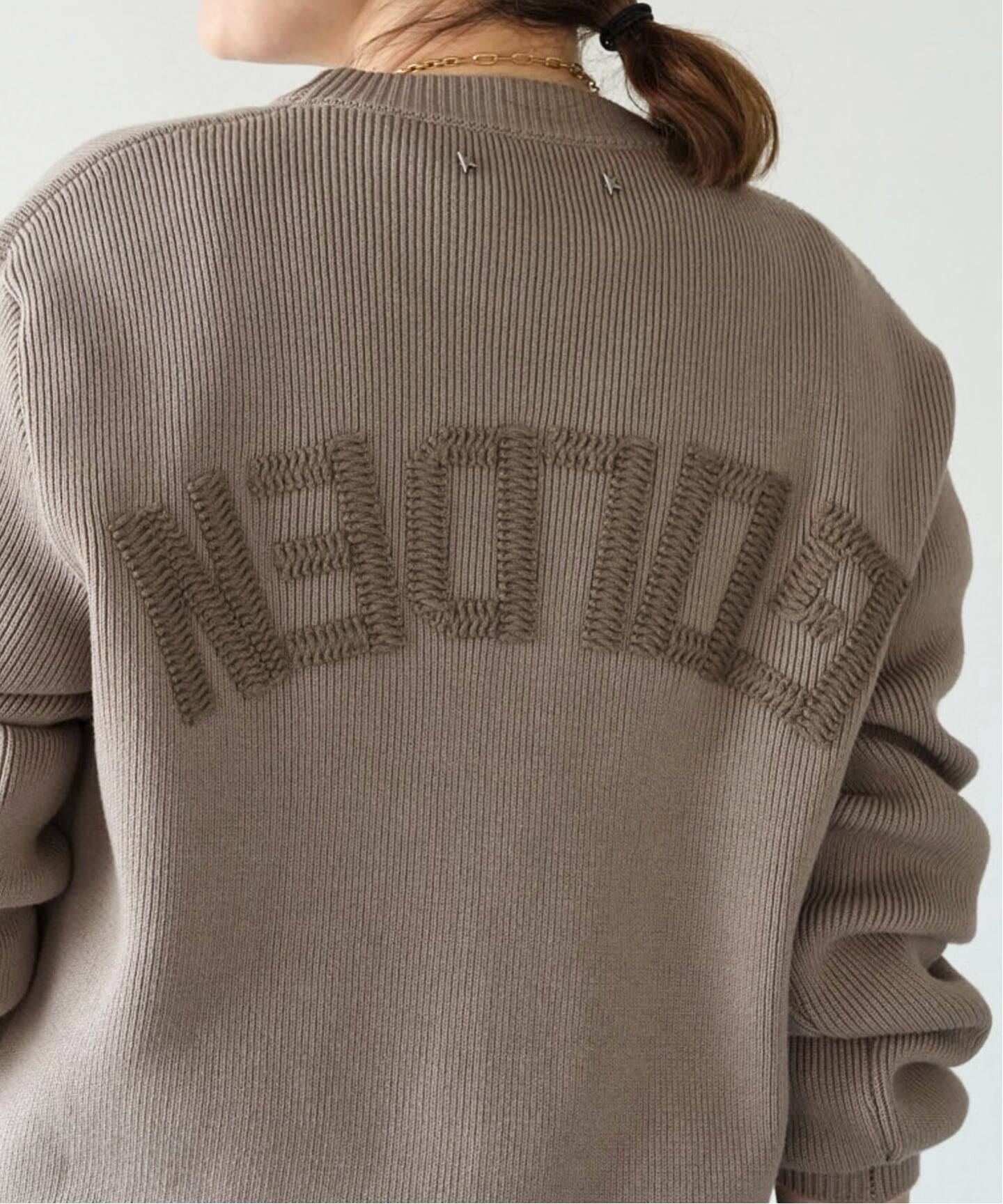 GOLDEN GOOSE / ゴールデングース】BACK LOGO KNIT（ニット／セーター