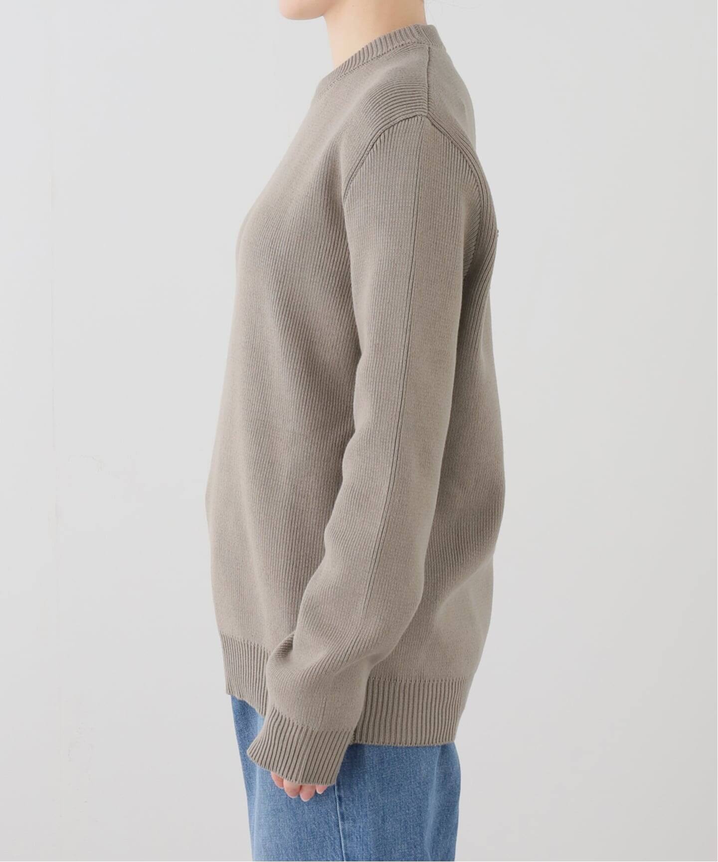 ドゥーズィエムクラス　ゴールデングース　ニット　グレー GOLDEN GOOSE / ゴールデングース】BACK LOGO KNIT（ニット／セーター