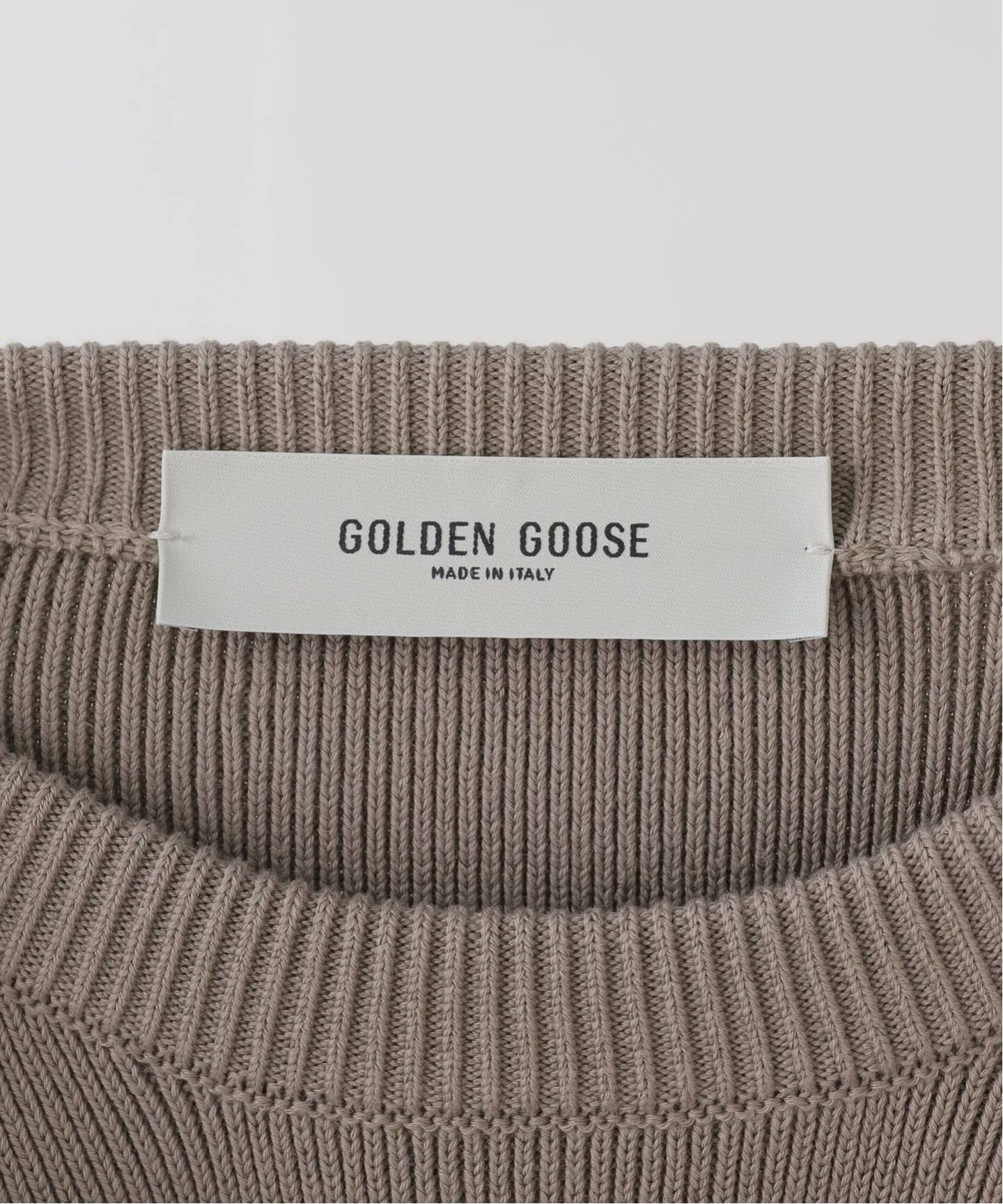 ゴールデングース【未使用級】バックロゴ クルーネック ニット　定価8.9万 GOLDEN GOOSE / ゴールデングース】BACK LOGO KNIT（ニット／セーター