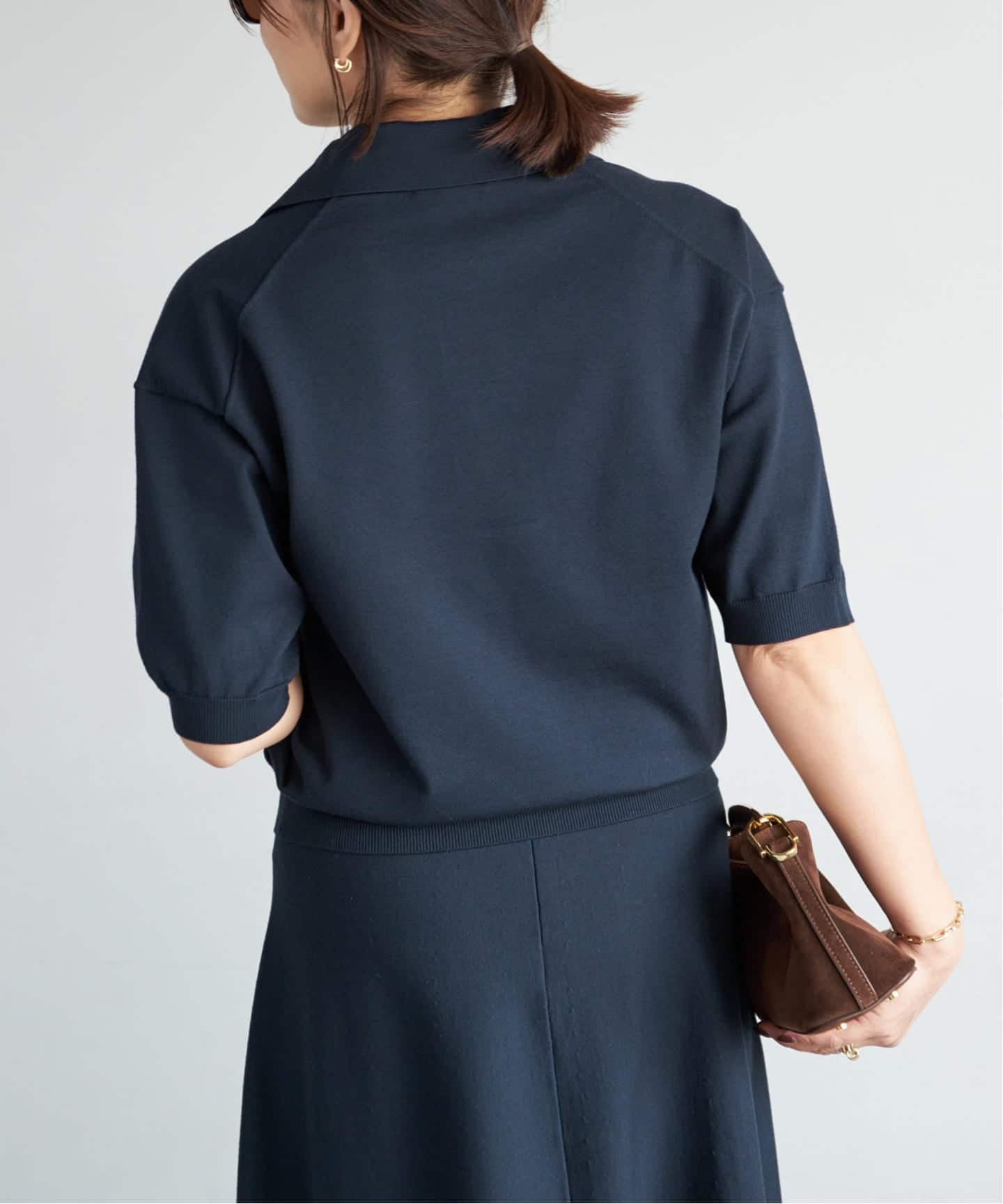 MADISONBLUE / マディソンブルー】SKIPPER HALF SLEEVE KNIT（ニット