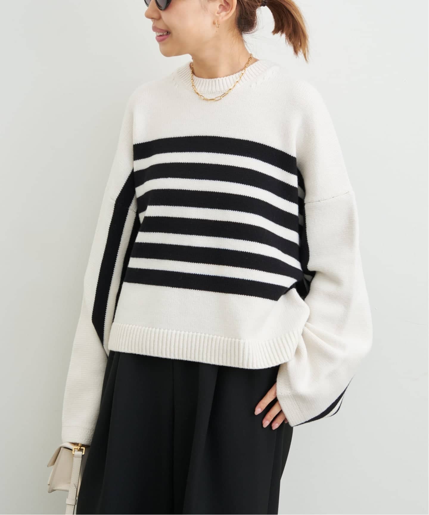 CINOH/チノ 】 BORDER CREWNECK（ニット／セーター）｜Deuxieme Classe