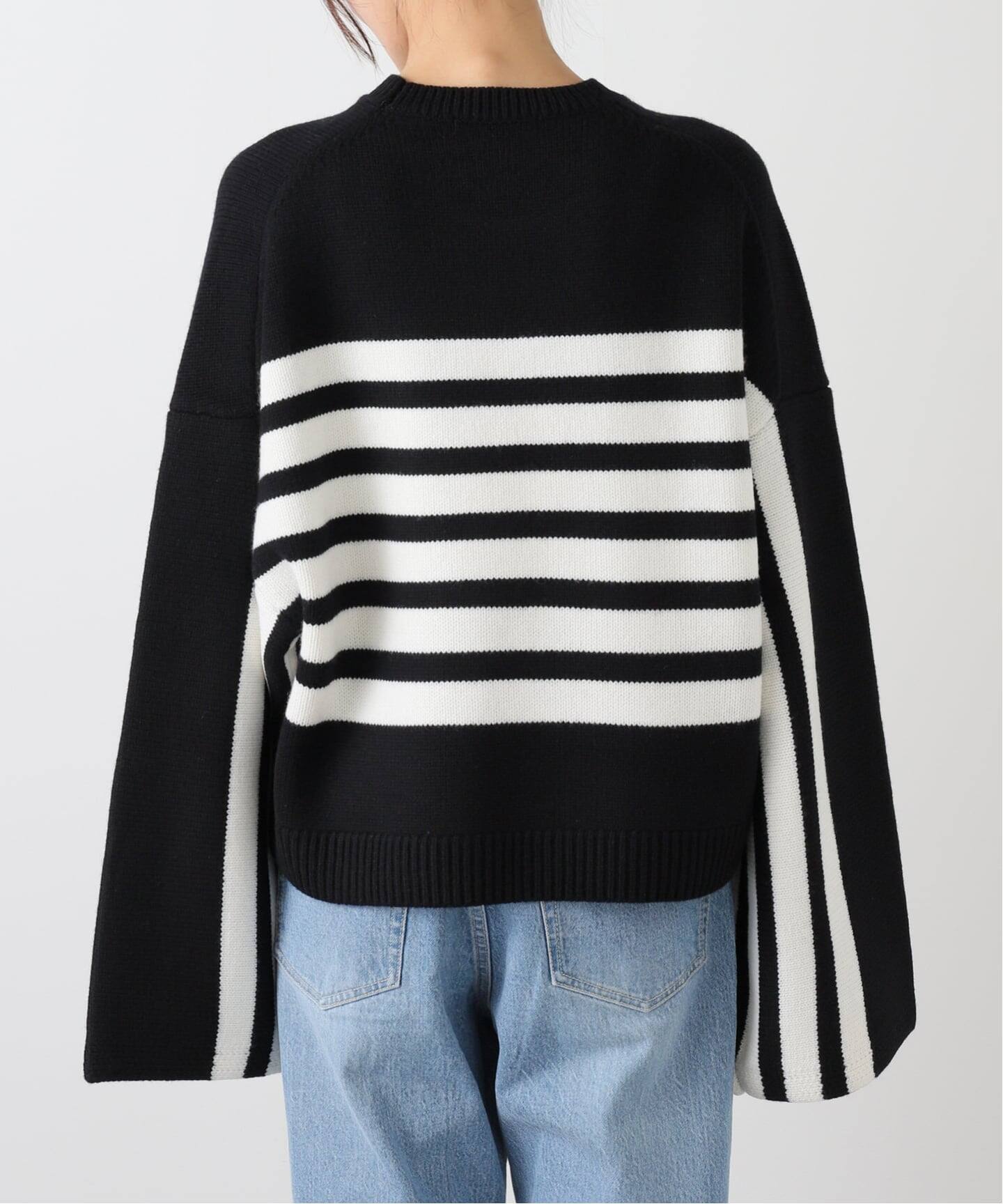 DeuxiemeClasse 【CINOH】ビックネックシャツ CINOH/チノ 】 BORDER CREWNECKのコーディネートスナップ（MIO