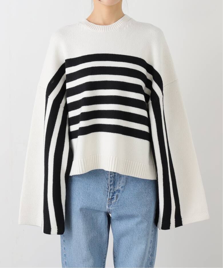 CINOH/チノ 】 BORDER CREWNECK（ニット／セーター）｜Deuxieme Classe 