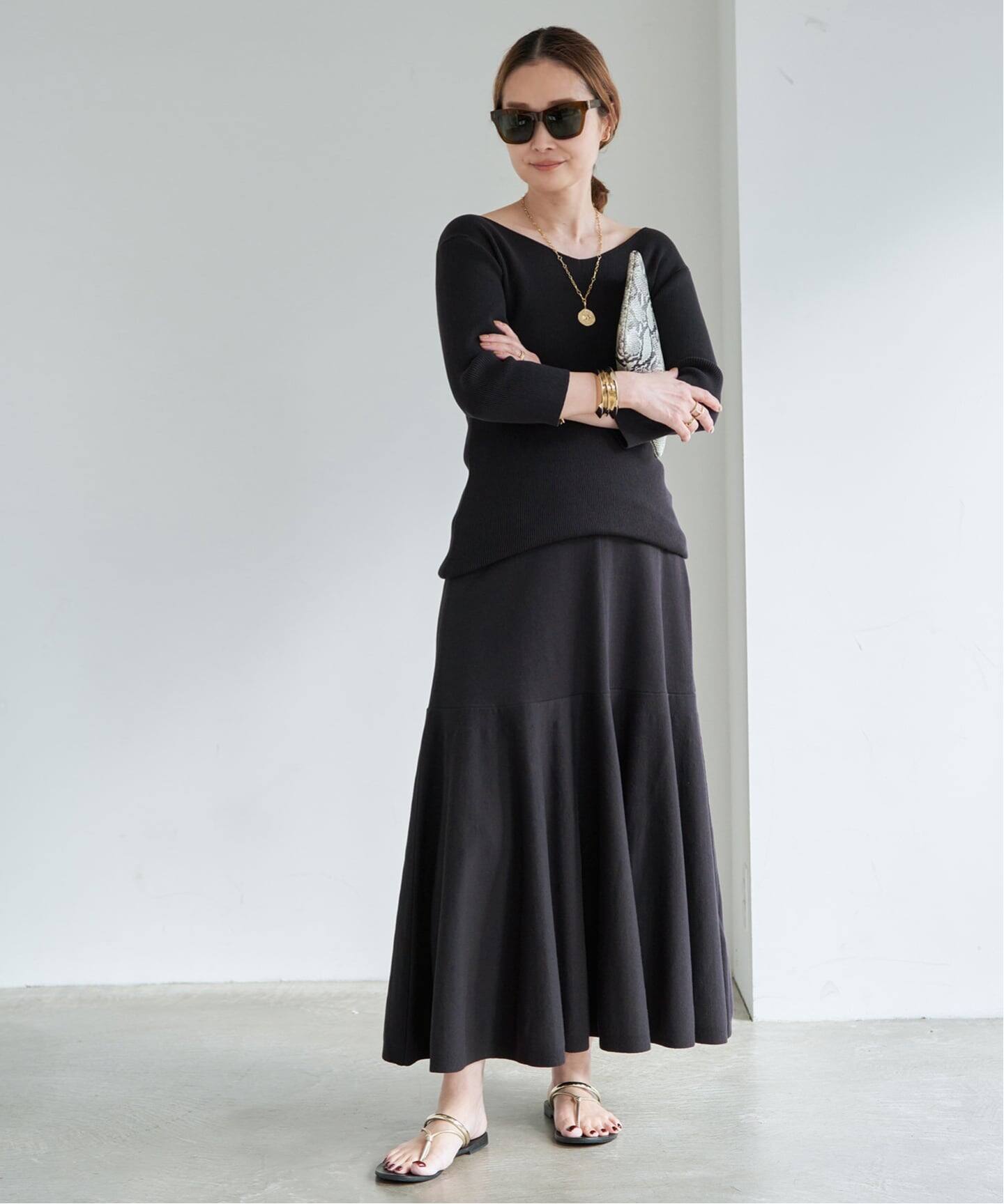 Raspail/ラスパイユ】 Reverse V-neck pullover（ニット／セーター