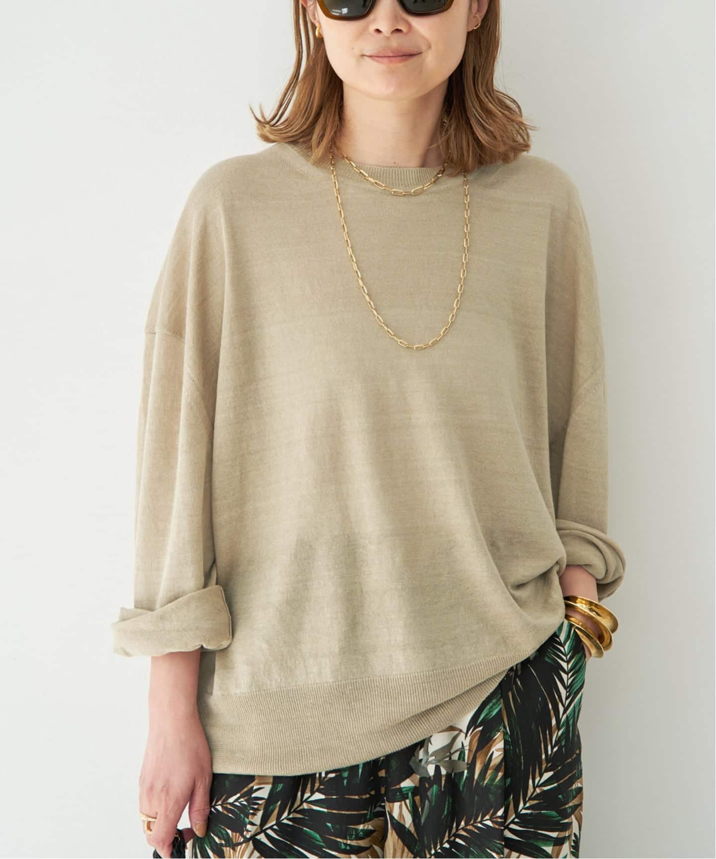 Raspail Nuance Sweat ドゥーズィエム クラス⭐︎CHii Raspail/ラスパイユ】 Simple Knit（ニット／セーター）｜Deuxieme