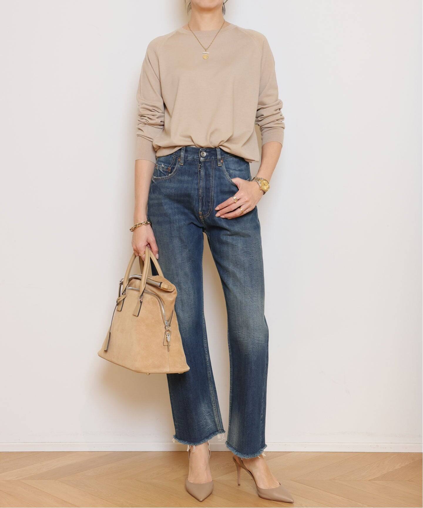 OPTIMOクルーネックプルオーバー（ニット／セーター）｜MUSE de