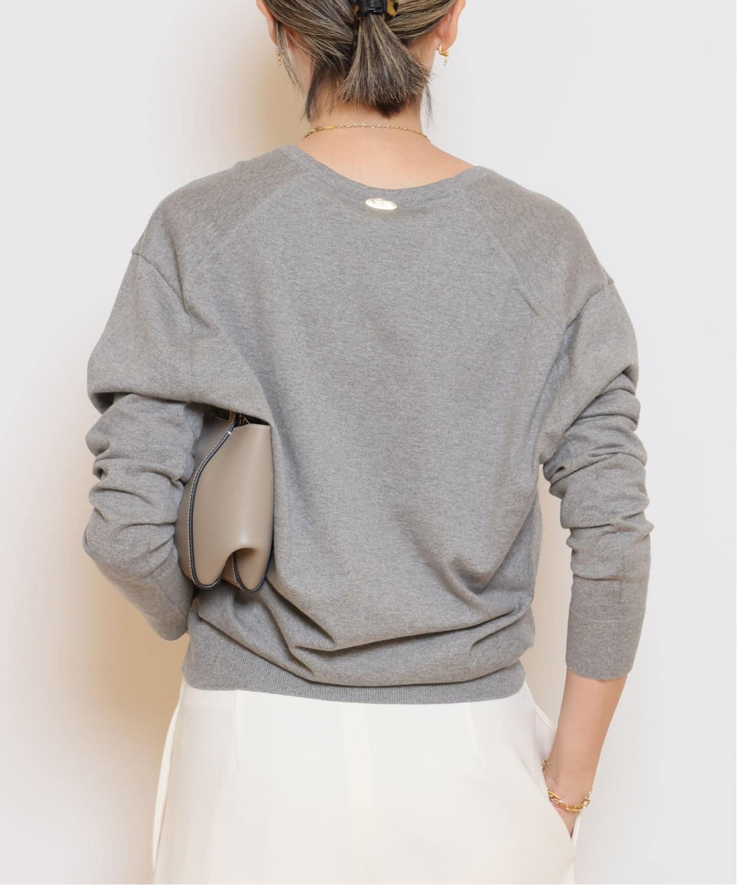 ドゥーズィエムクラス MUSE♡今期*FF30 GIZA Vネック プルオーバー FF30 GIZA Vネック プルオーバー（ニット／セーター）｜Deuxieme