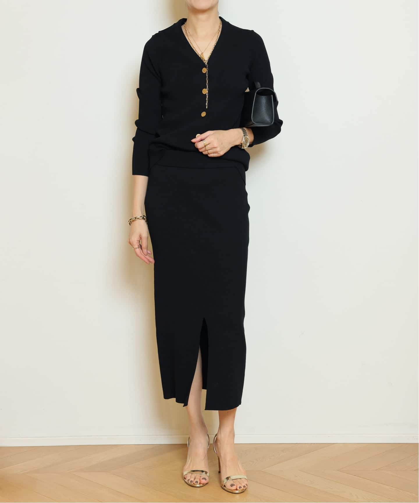 DINER B RIB Vネック カーディガン（カーディガン）｜MUSE de Deuxieme