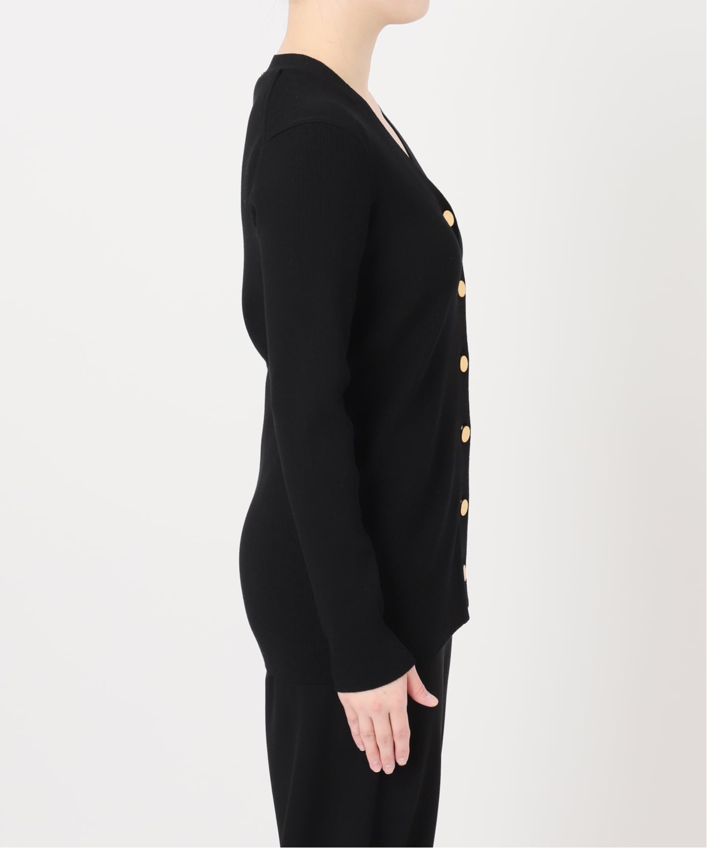 DINER B RIB Vネック カーディガン（カーディガン）｜MUSE de Deuxieme