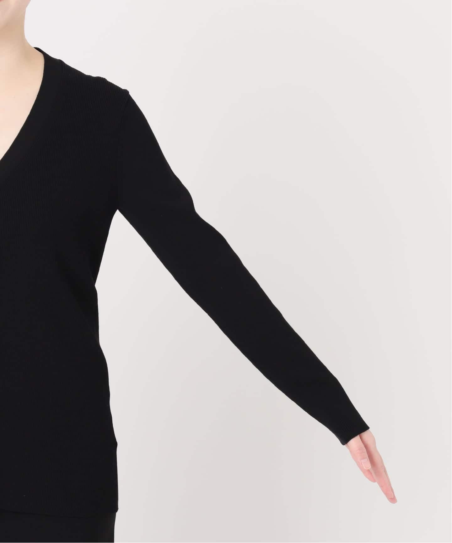 DINER B RIB Vネック カーディガン（カーディガン）｜MUSE de Deuxieme