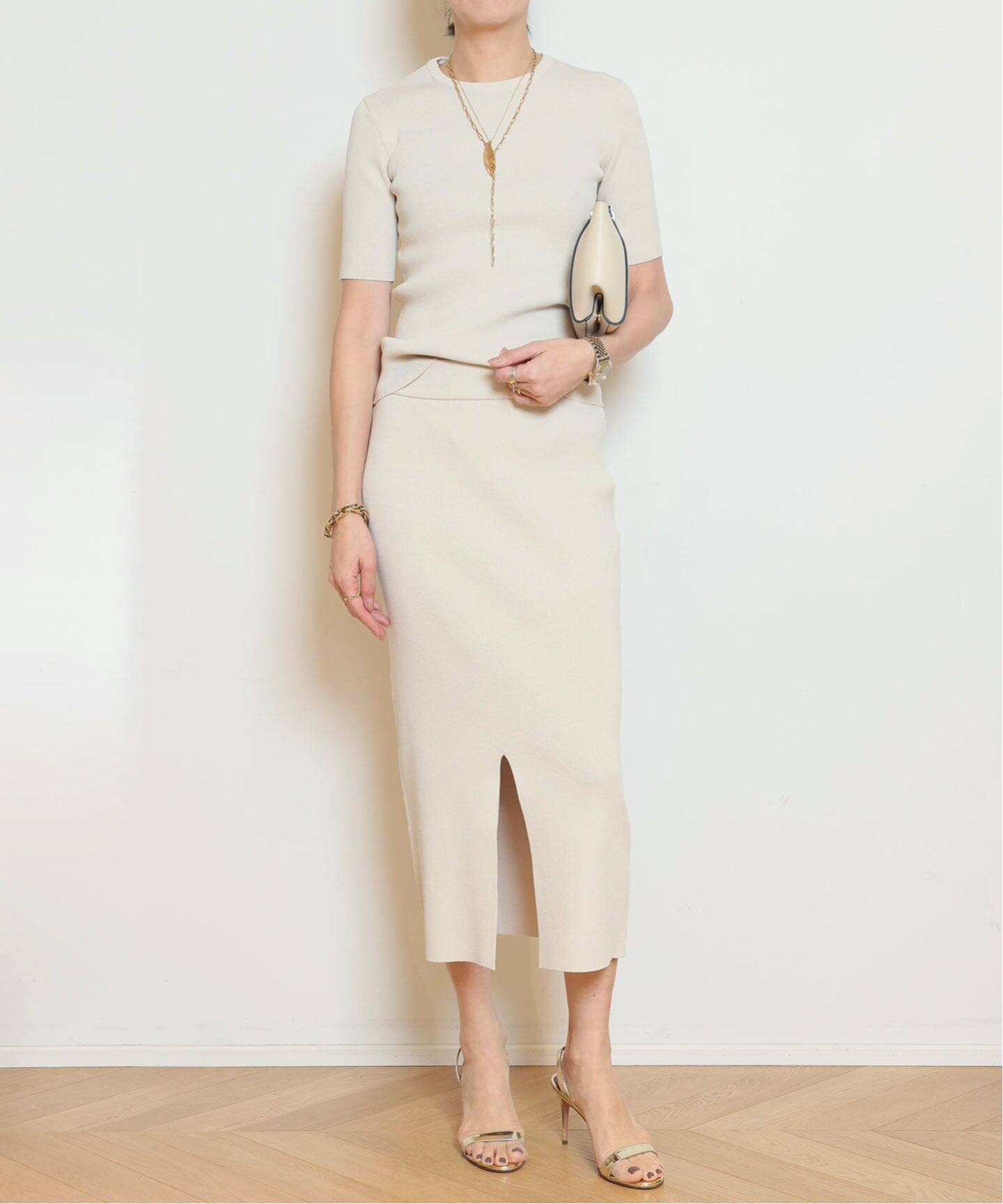 DINER B RIB クルーネックプルオーバー（ニット／セーター）｜MUSE de