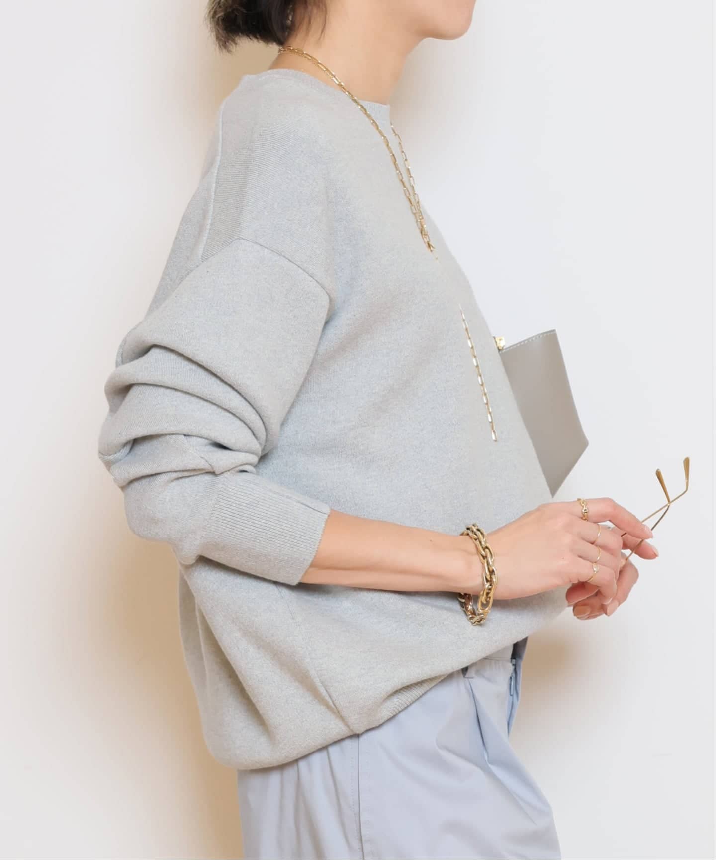 SMOOTH TOP クルーネック プルオーバー（ニット／セーター）｜MUSE de