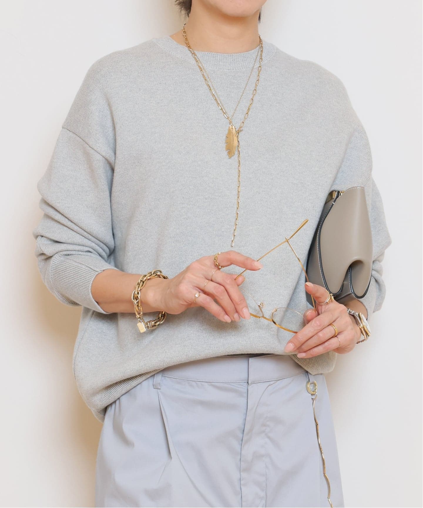 SMOOTH TOP クルーネック プルオーバー（ニット／セーター）｜MUSE de