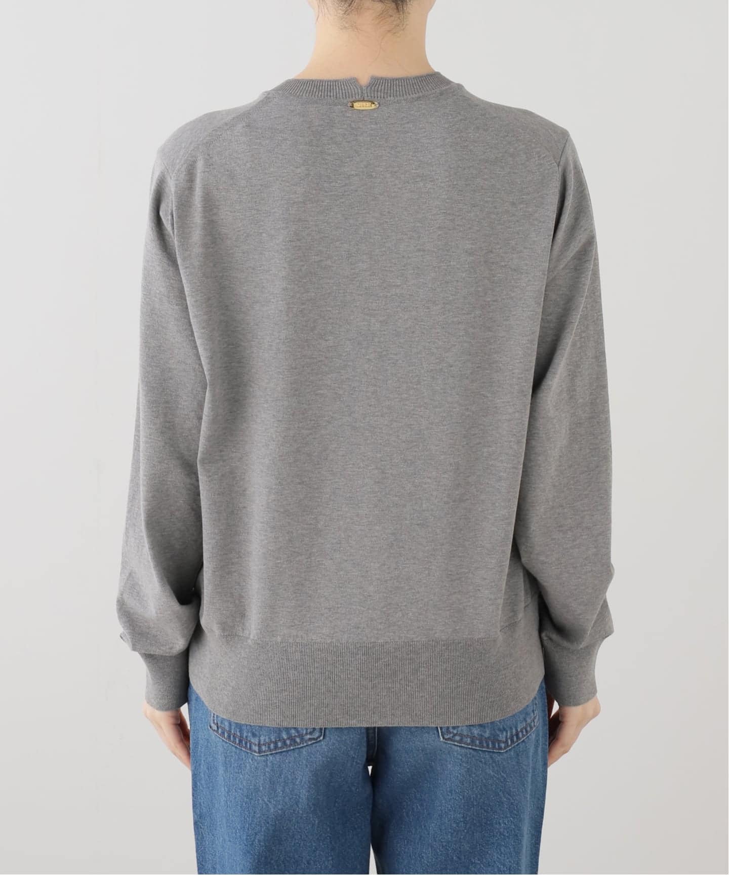 【新品未使用】MUSE LOREL クルーネックプルオーバー　グレー　長袖 Deuxieme Classe（ドゥーズィエムクラス） ニット セーター *LOREL