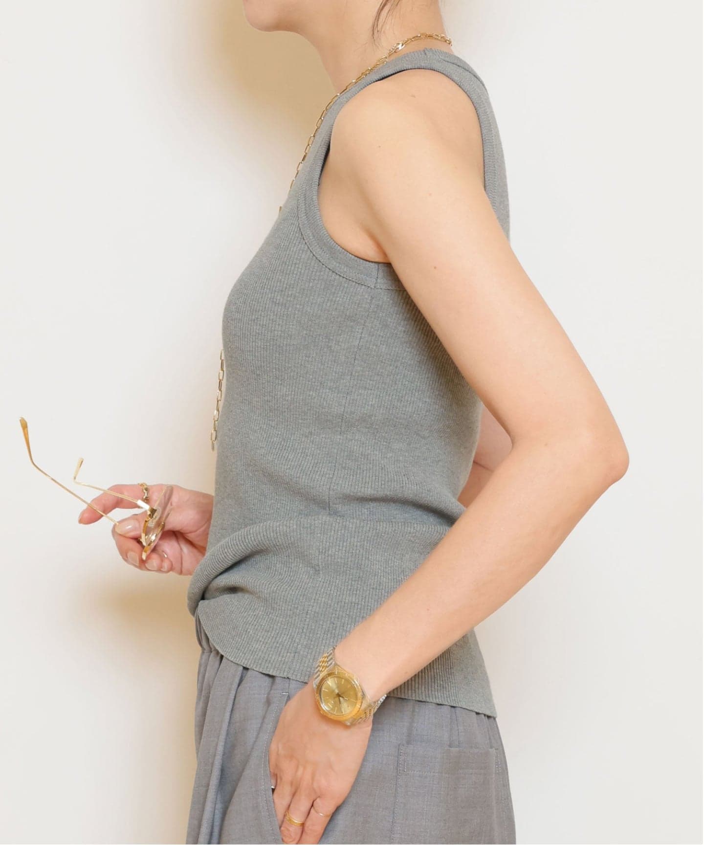 ドゥーズィエムクラス LOREL RIB タンクトップ LOREL RIB タンクトップ（タンクトップ）｜MUSE de Deuxieme Classe