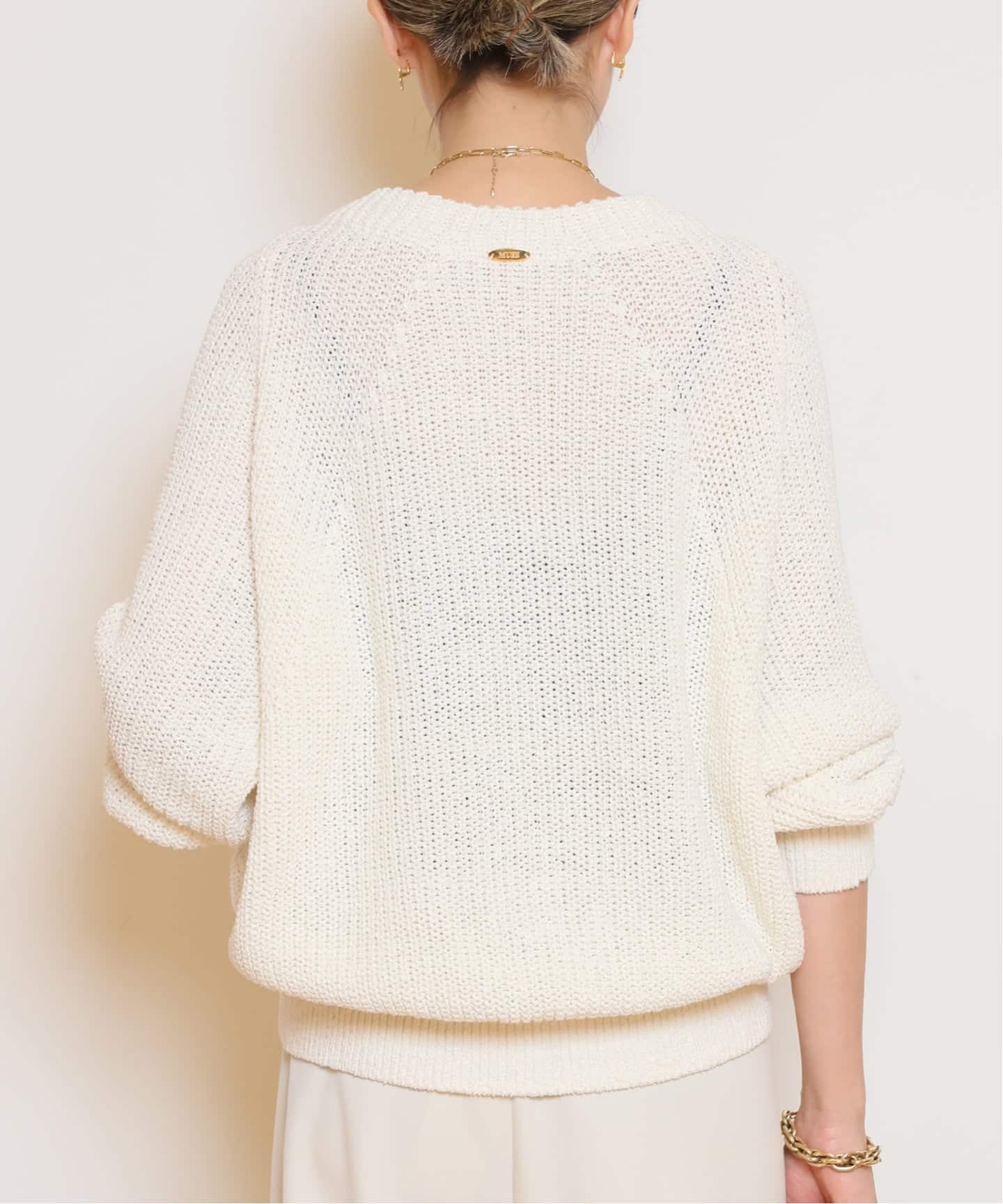 タグ付き新品　☆今期☆ Lily Linen アゼプルオーバー Lily Linen アゼ プルオーバー（ニット／セーター）｜Deuxieme Classe