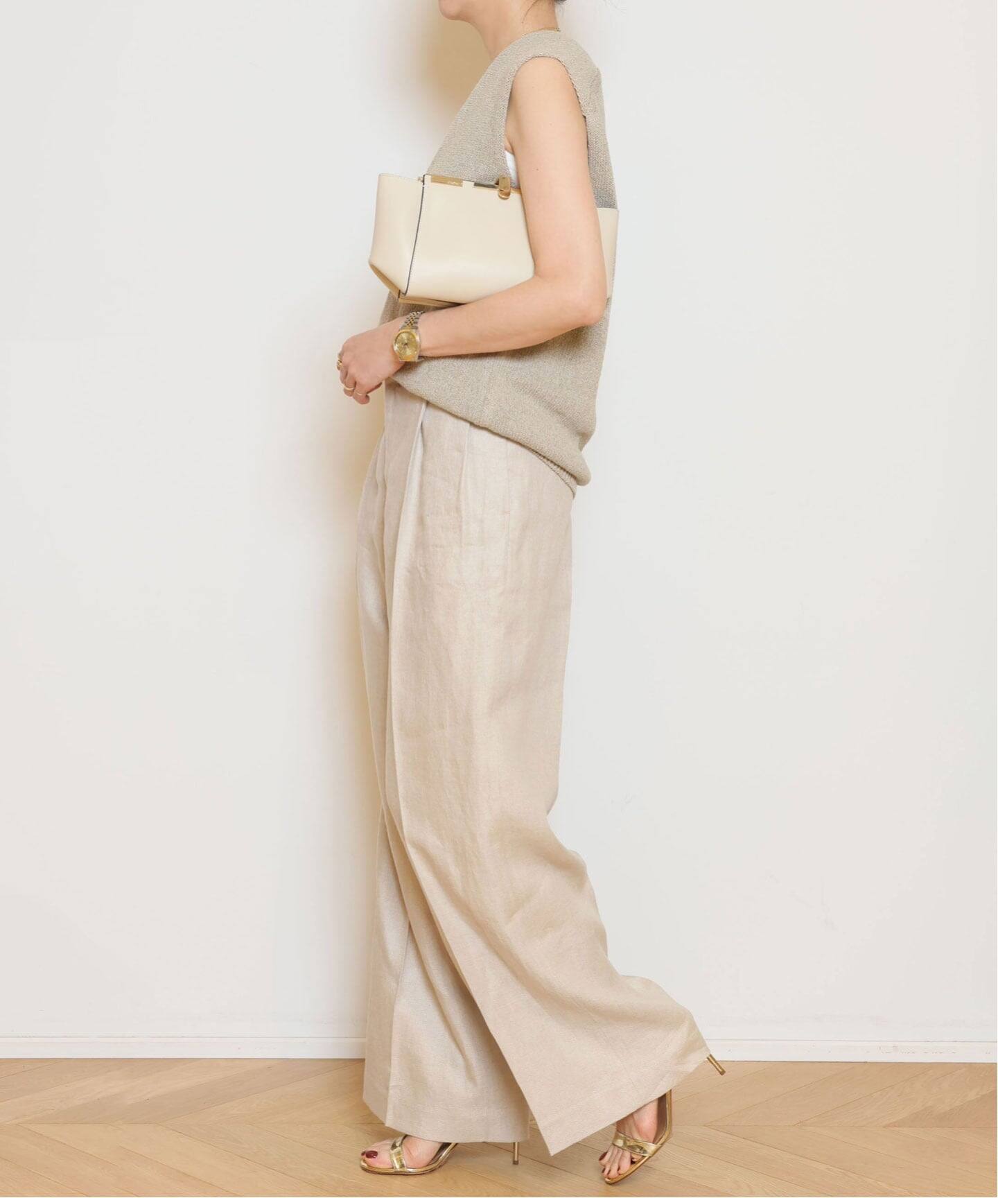 Lily Linen Vネック ベスト Lily Linen Vネック ベスト（ベスト）｜MUSE de Deuxieme Classe