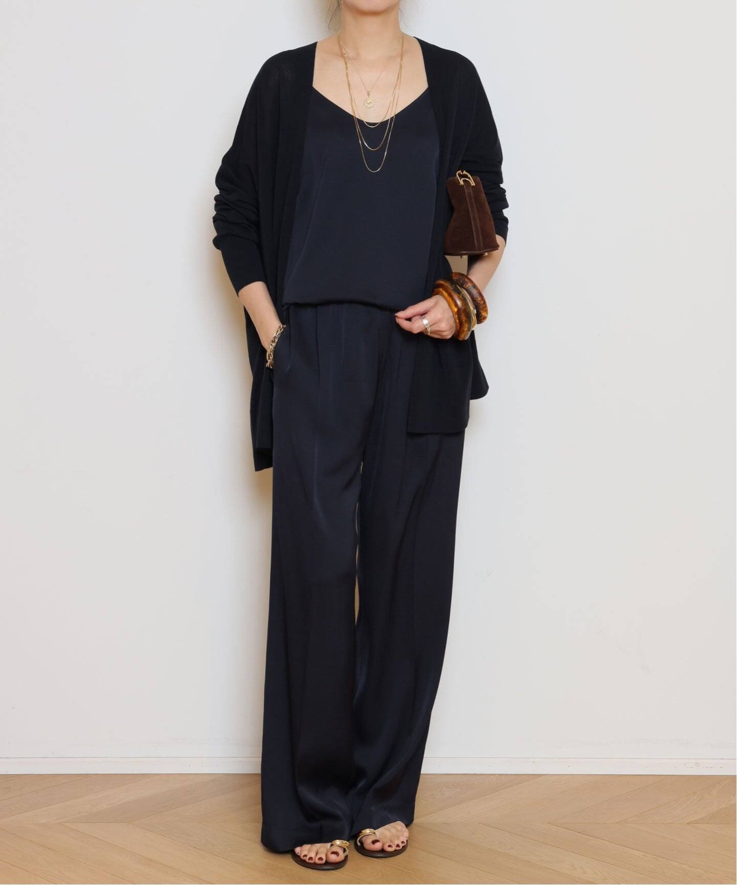 ★未使用・タグ付★25SS shake code ショートカーディガン　紺 shake code ショートカーディガン（カーディガン）｜MUSE de Deuxieme