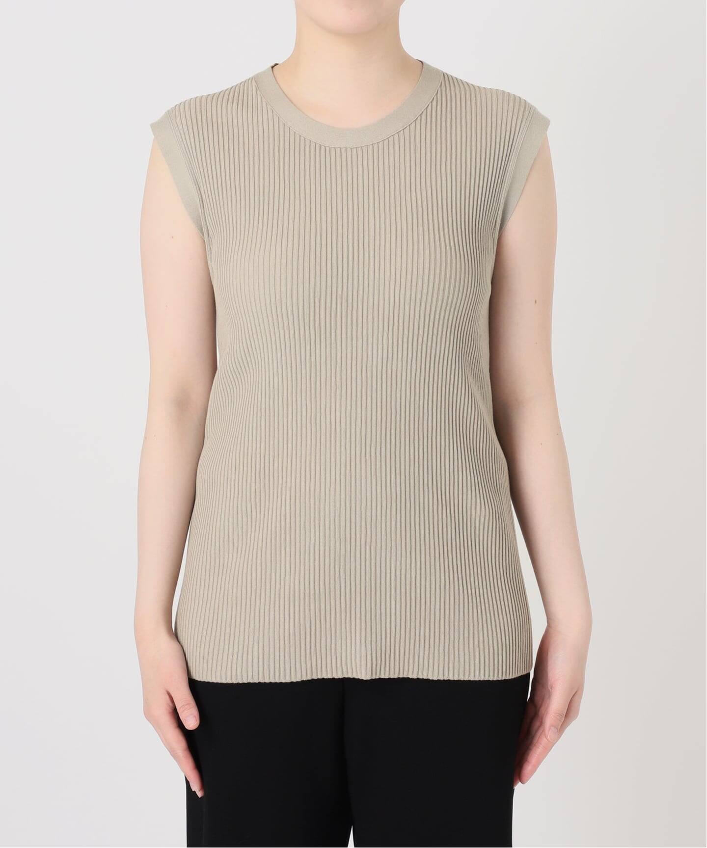 【美品】  MUSE de Deuxieme Classe / ミューズドゥーズィーエムクラス | 2025SS | Beauty Latest / クルーネックニット カットソー | F | ブラウン | レディース Beauty Latest クルーネック（ニット／セーター）｜MUSE de Deuxieme