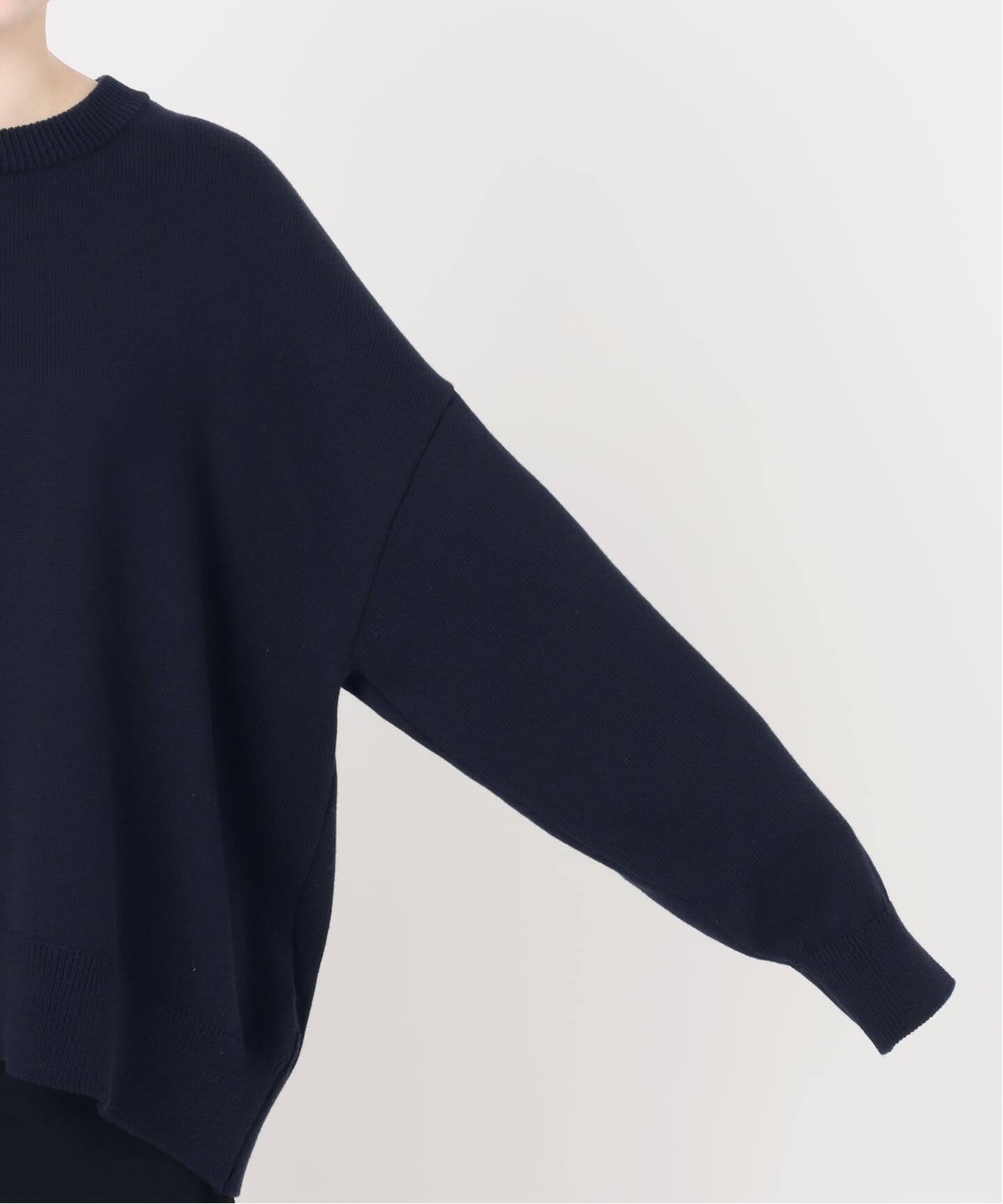 MUSE de Deuxieme Classe basic knit ネイビー Basicニット（ニット／セーター）｜MUSE de Deuxieme Classe（ミューズ