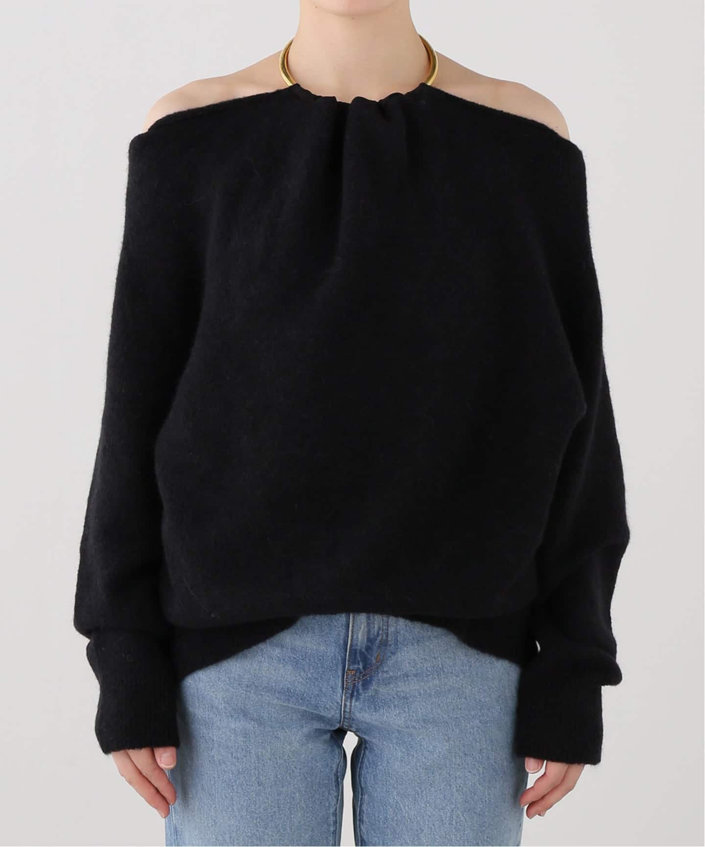 DARKPARK/ダークパーク】NECKLACE OFF SHOULDER ニット（ニット