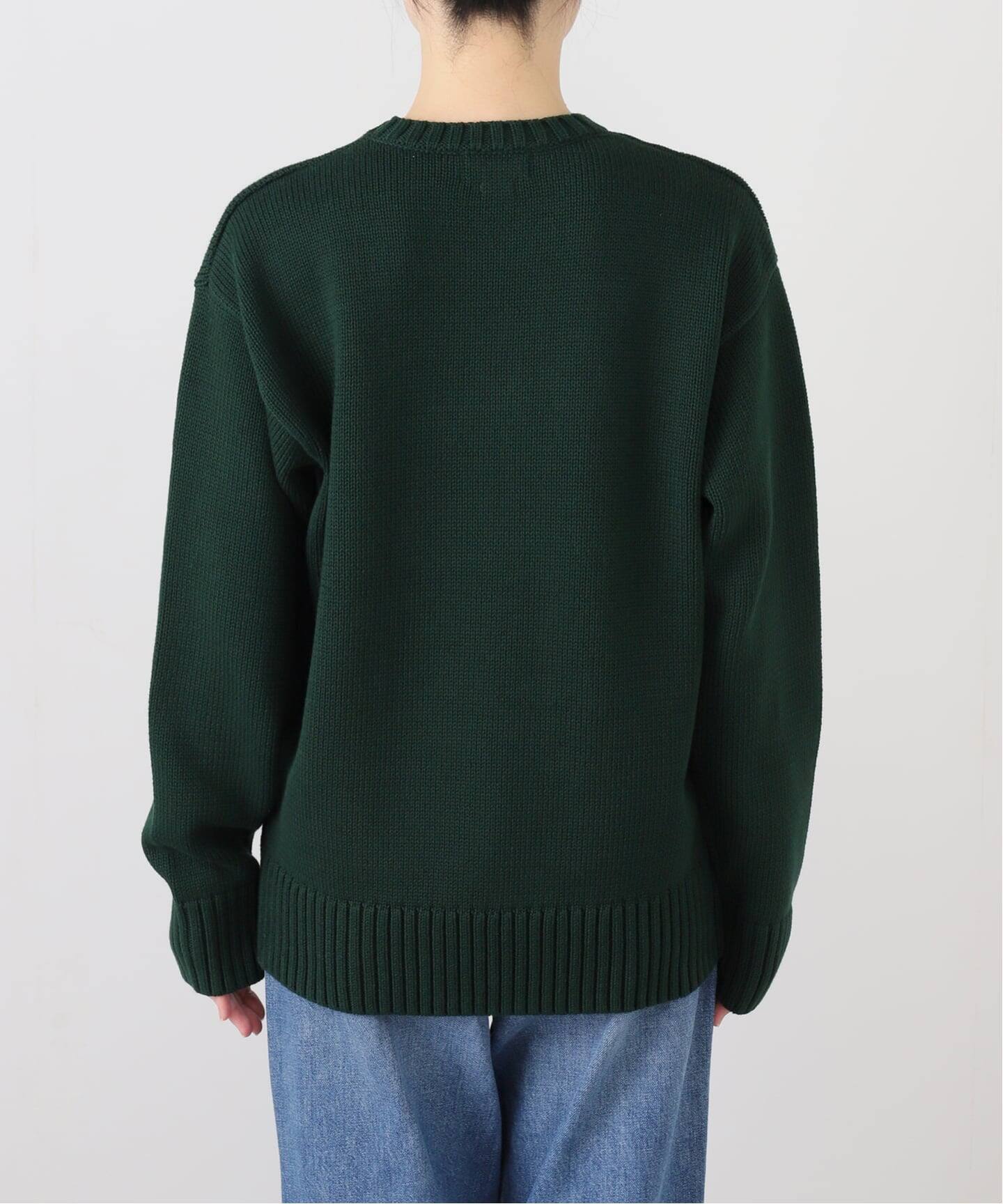 ポロ ラルフローレン グリーン クルーネック ニット ウール Lサイズ POLO RALPH LAUREN / ポロ ラルフ ローレン】5GG クルーネック 