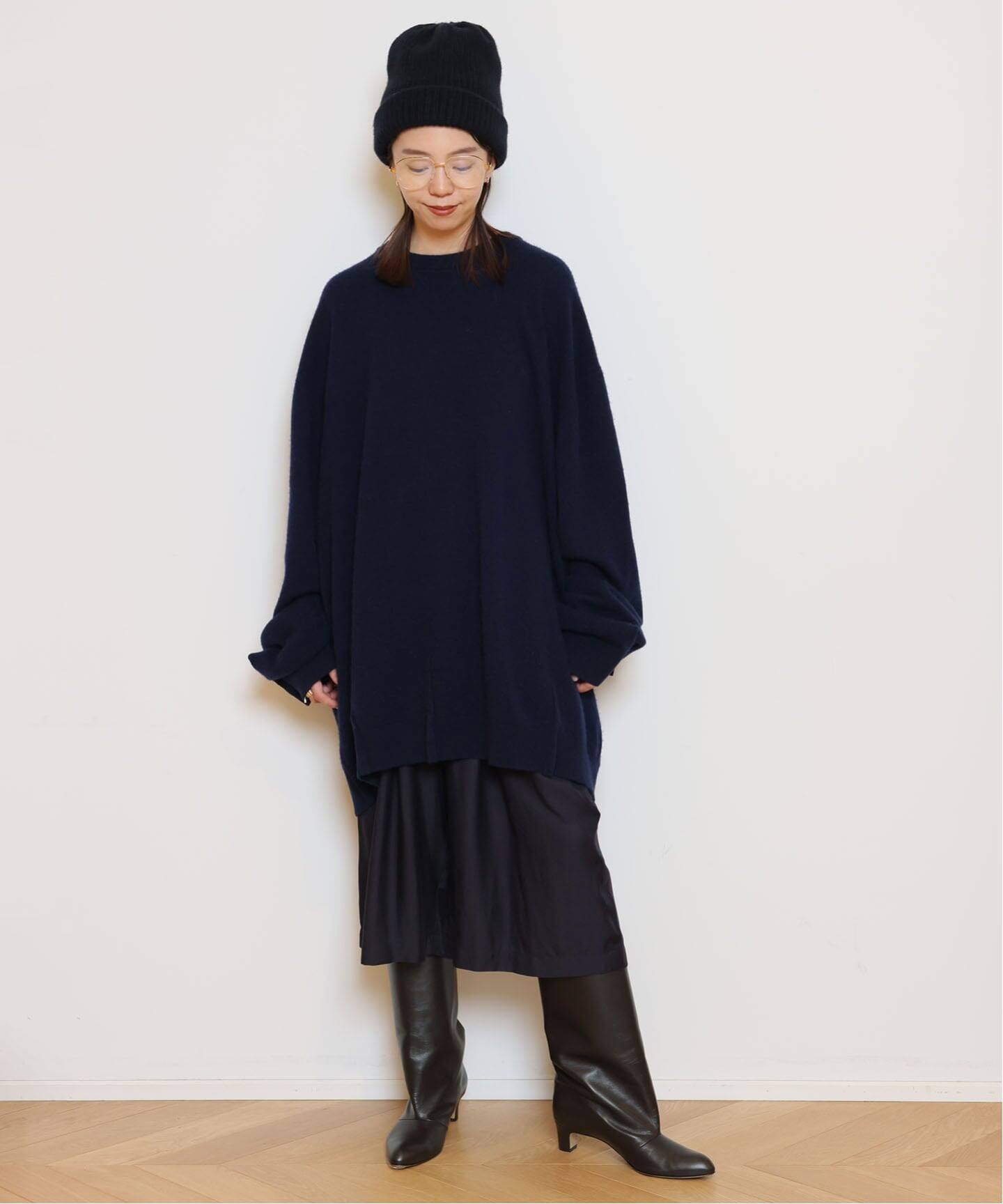 FRENKEN/フランケン】CASH WOOL クルーネックニット（ニット／セーター