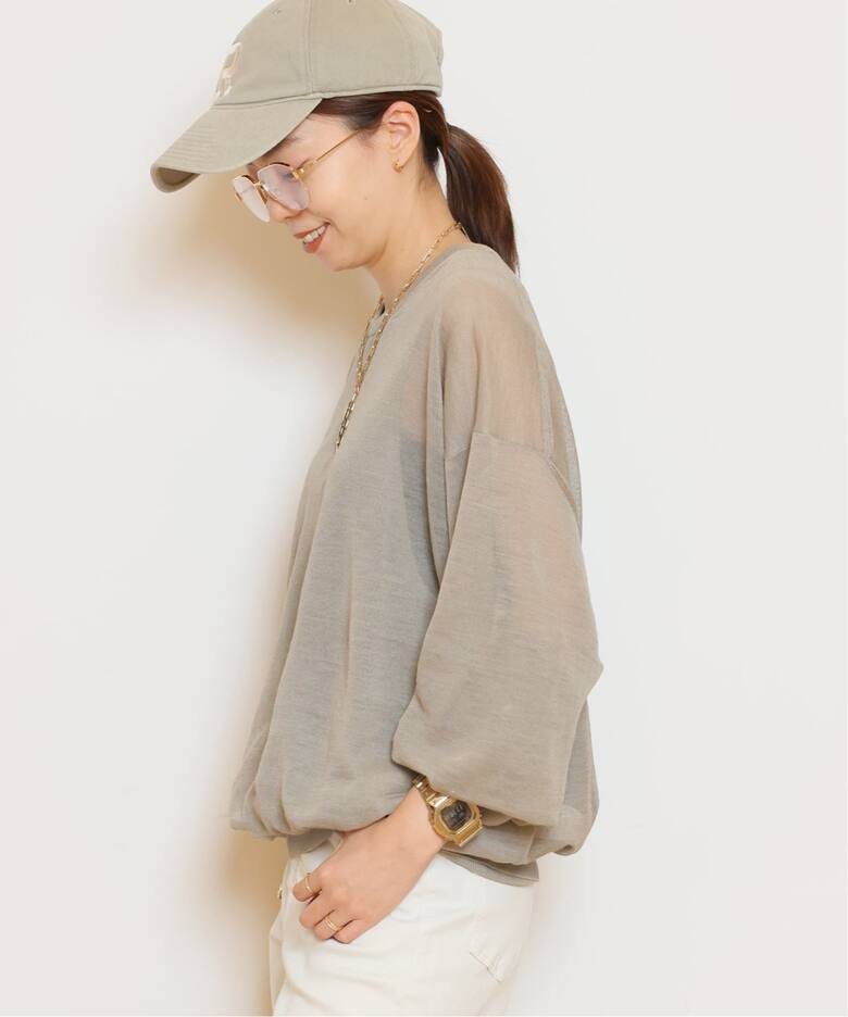 HERILL/ヘリル】Ramie Highgauge Crewneck ニット （ニット／セーター 