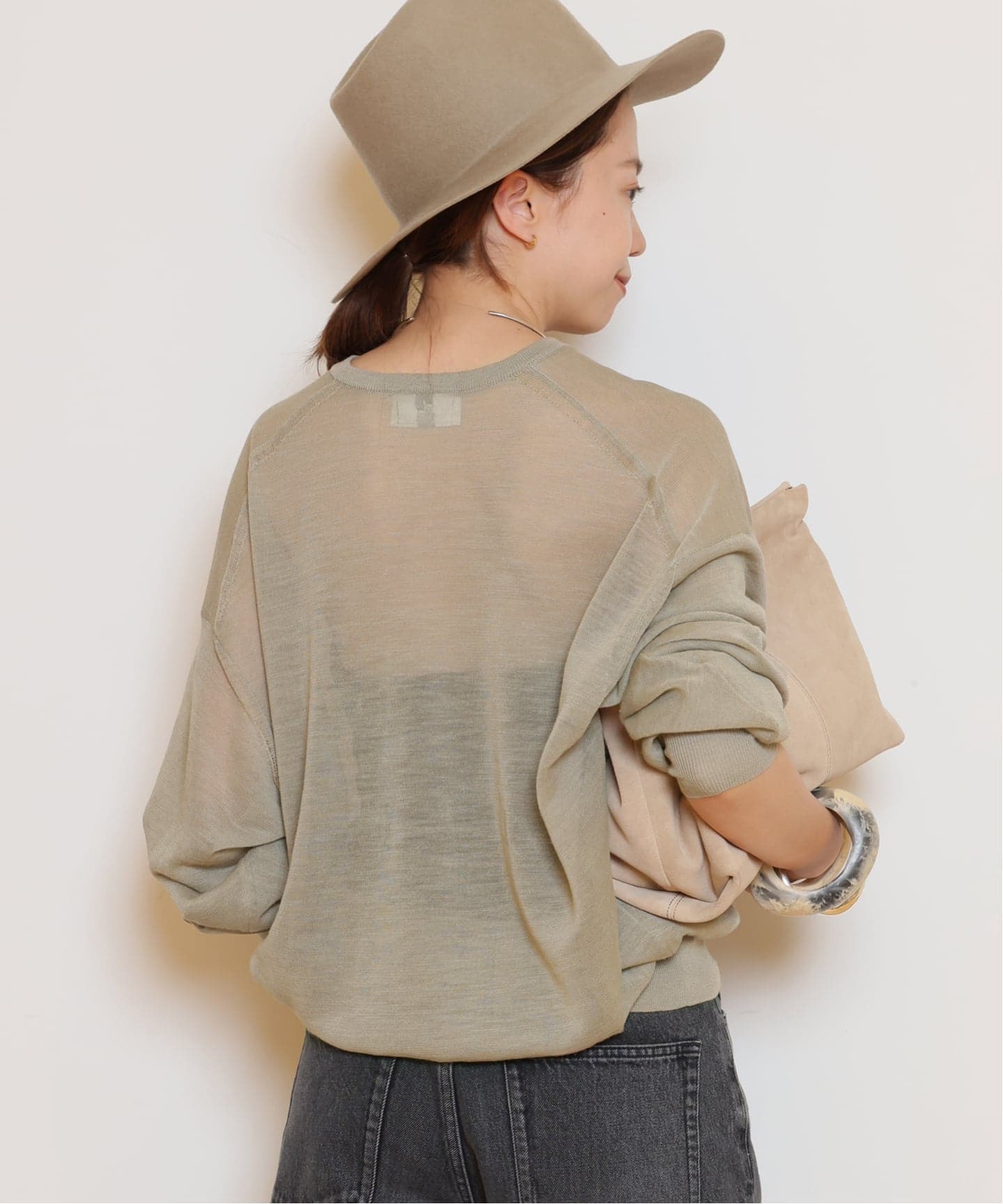 HERILL/ヘリル】Ramie Highgauge Crewneck ニット （ニット／セーター