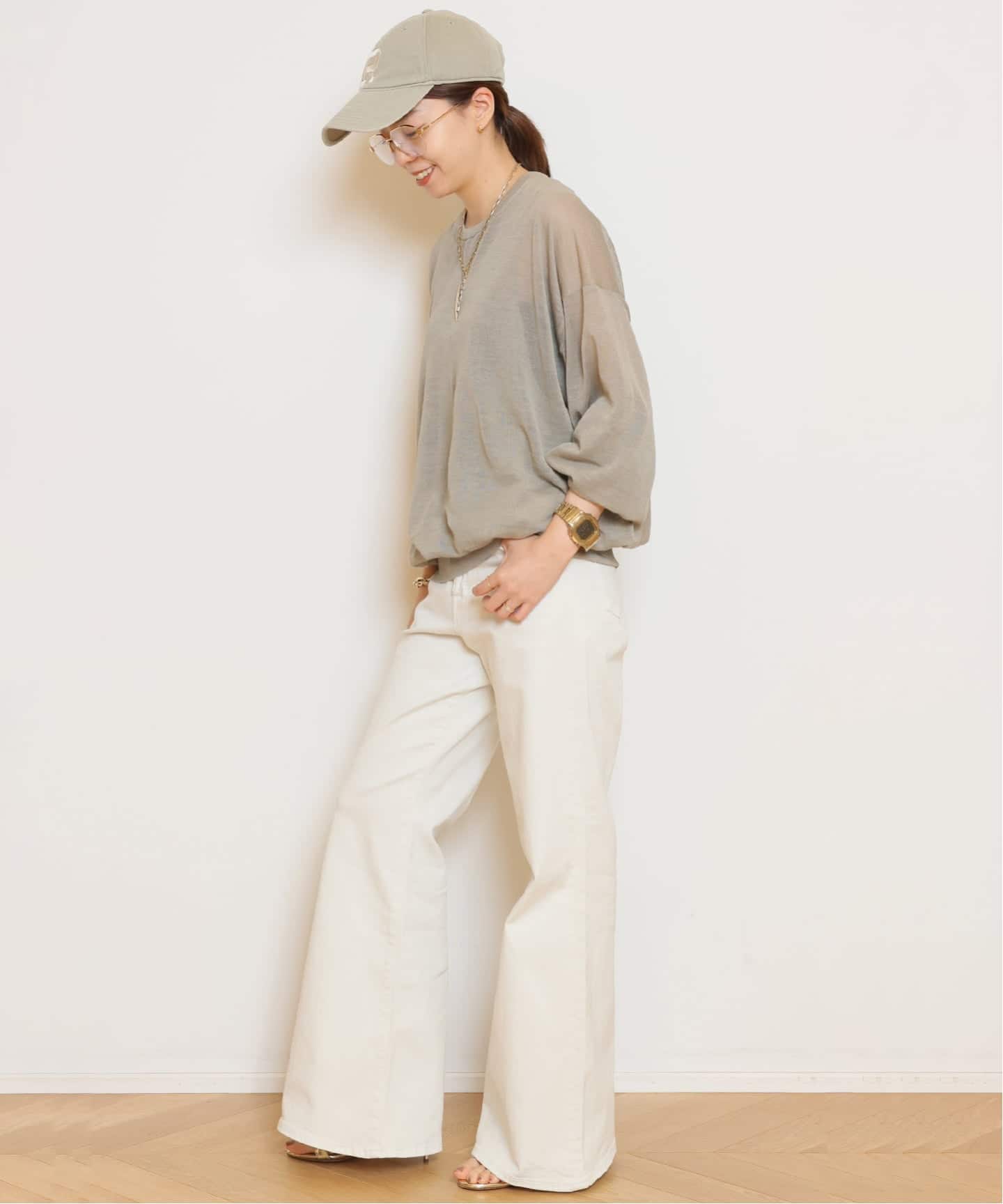 HERILL/ヘリル】Ramie Highgauge Crewneck ニット （ニット／セーター