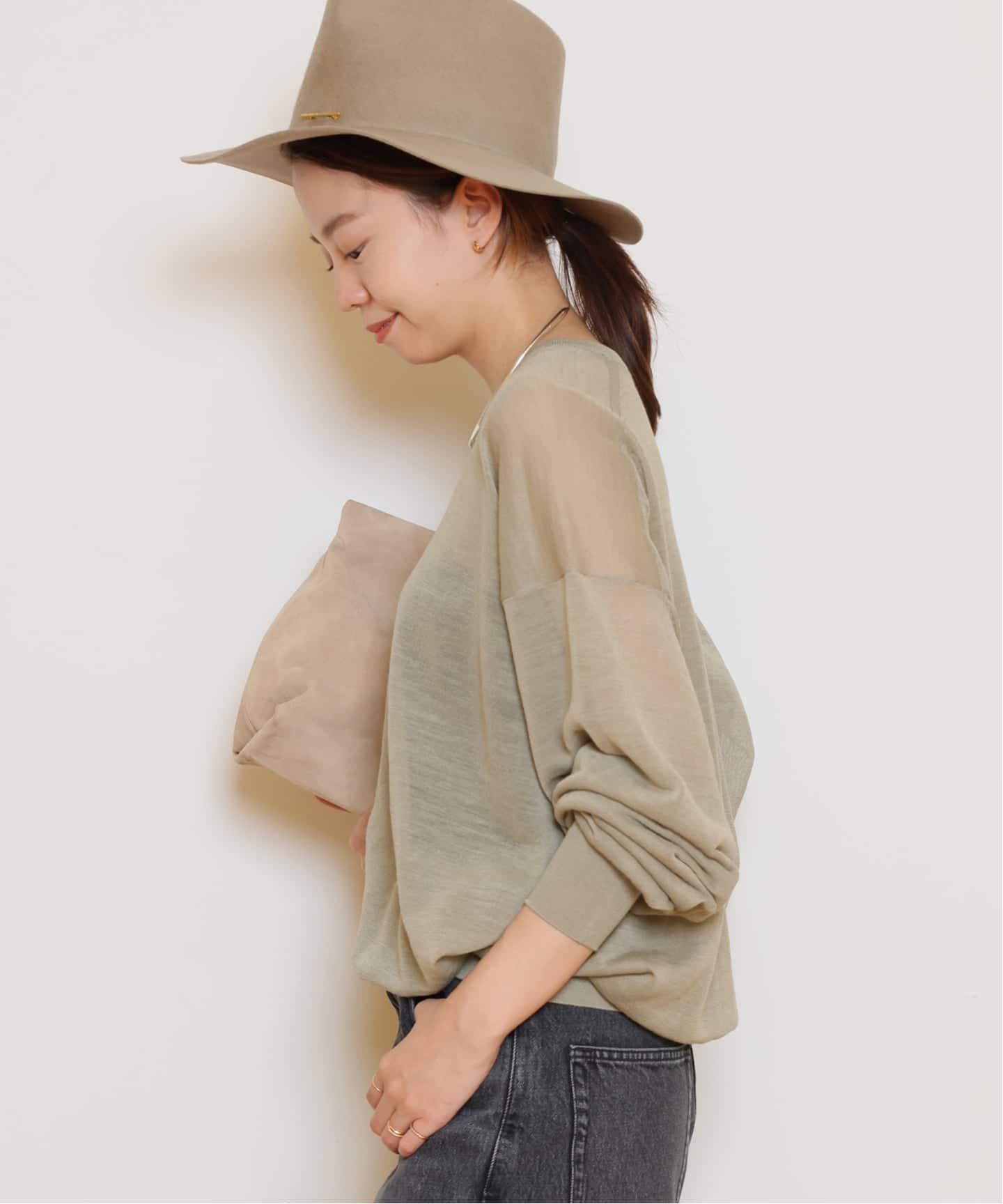 HERILL/ヘリル】Ramie Highgauge Crewneck ニット （ニット／セーター