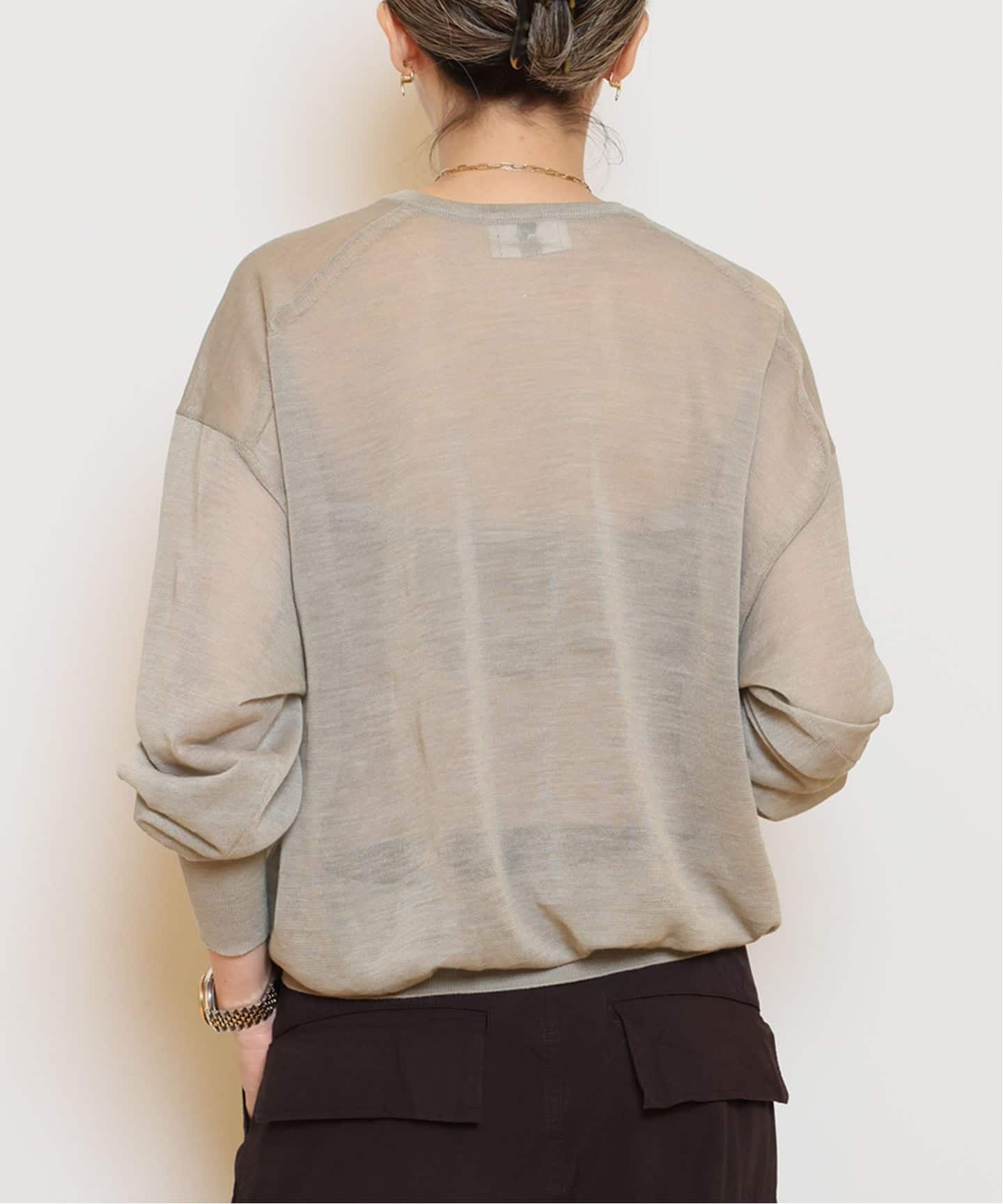 HERILL/ヘリル】Ramie Highgauge Crewneck ニット (ニット/セーター HERILL/ヘリル】Ramie Highgauge Crewneck ニット (ニット/セーター